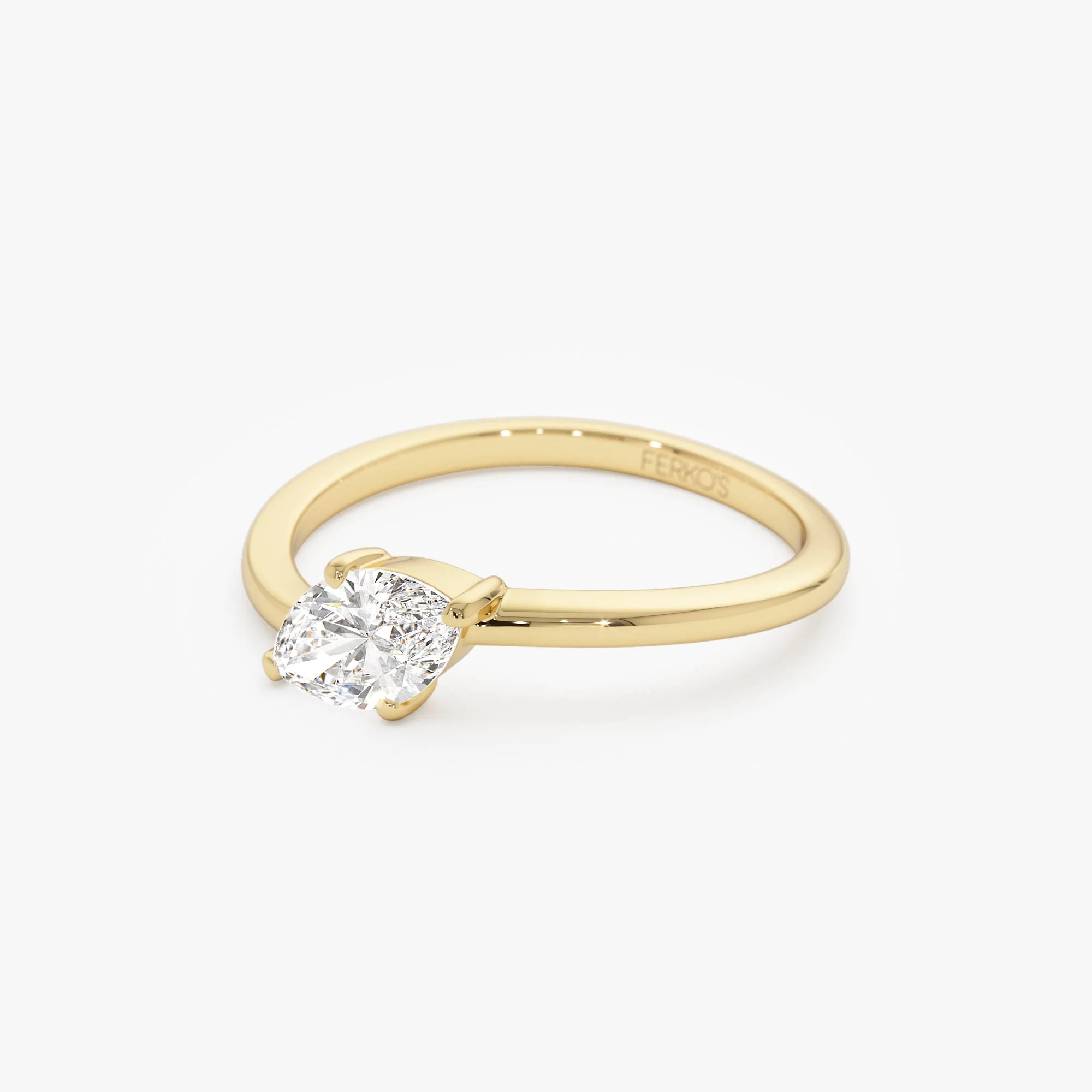 0.50 Ctw 14k Prong Setting Marquise Shaped Lab Grown Diamond Wavy Promise Ring - Elisa - Image 8
