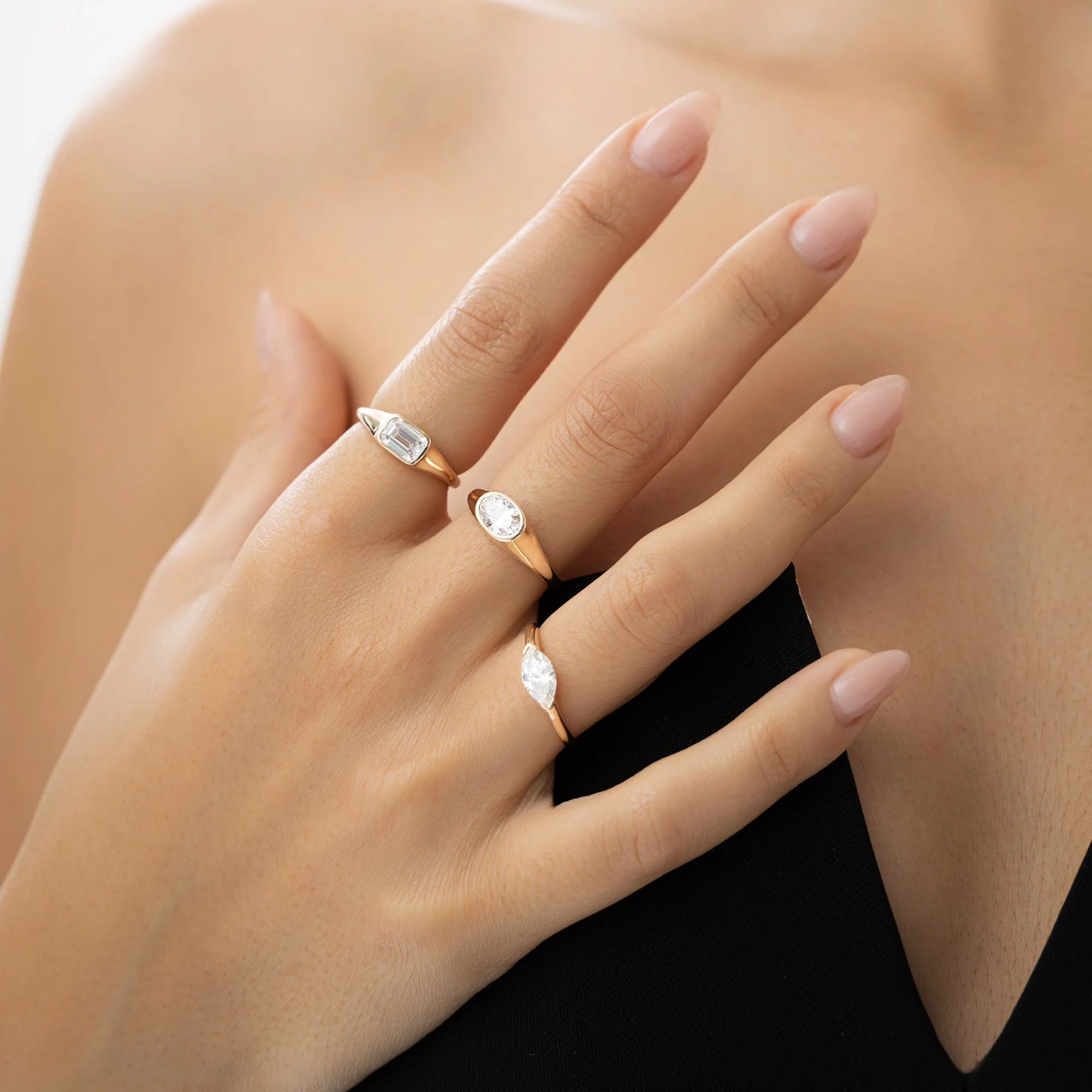 1.00 ctw 14k Oval Shape Lab Grown Diamond Ring - Amira - Image 7