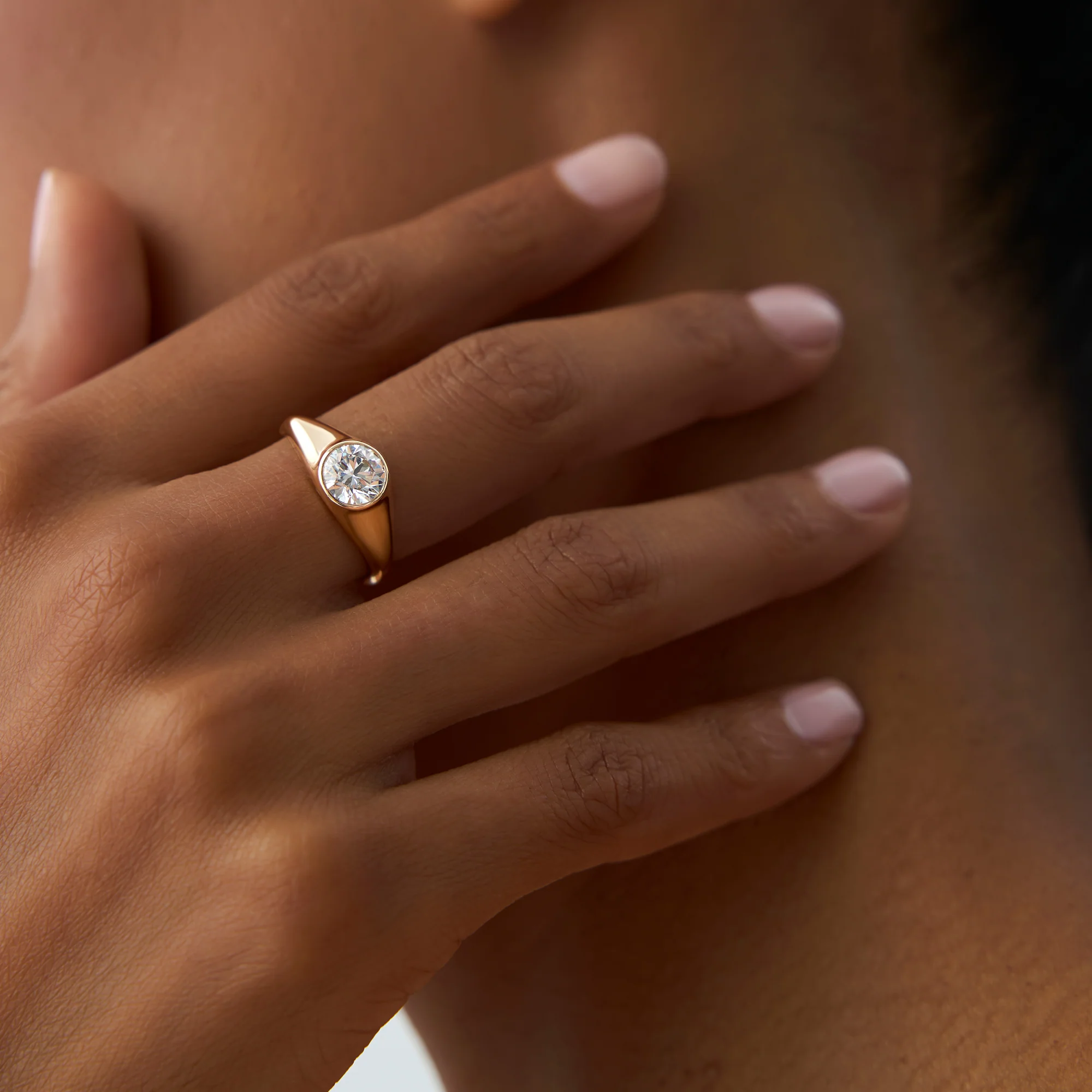 1.00 ctw 14k Round Shaped Lab Grown Diamond Ring - Alina - Image 5