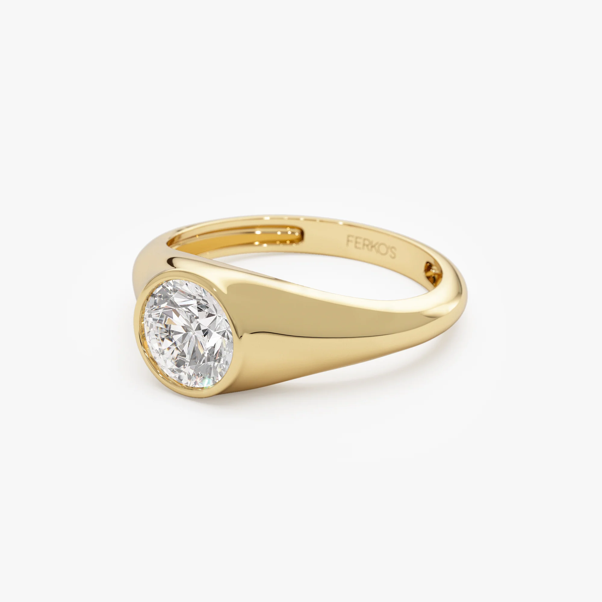 1.00 ctw 14k Round Shaped Lab Grown Diamond Ring - Alina - Image 8