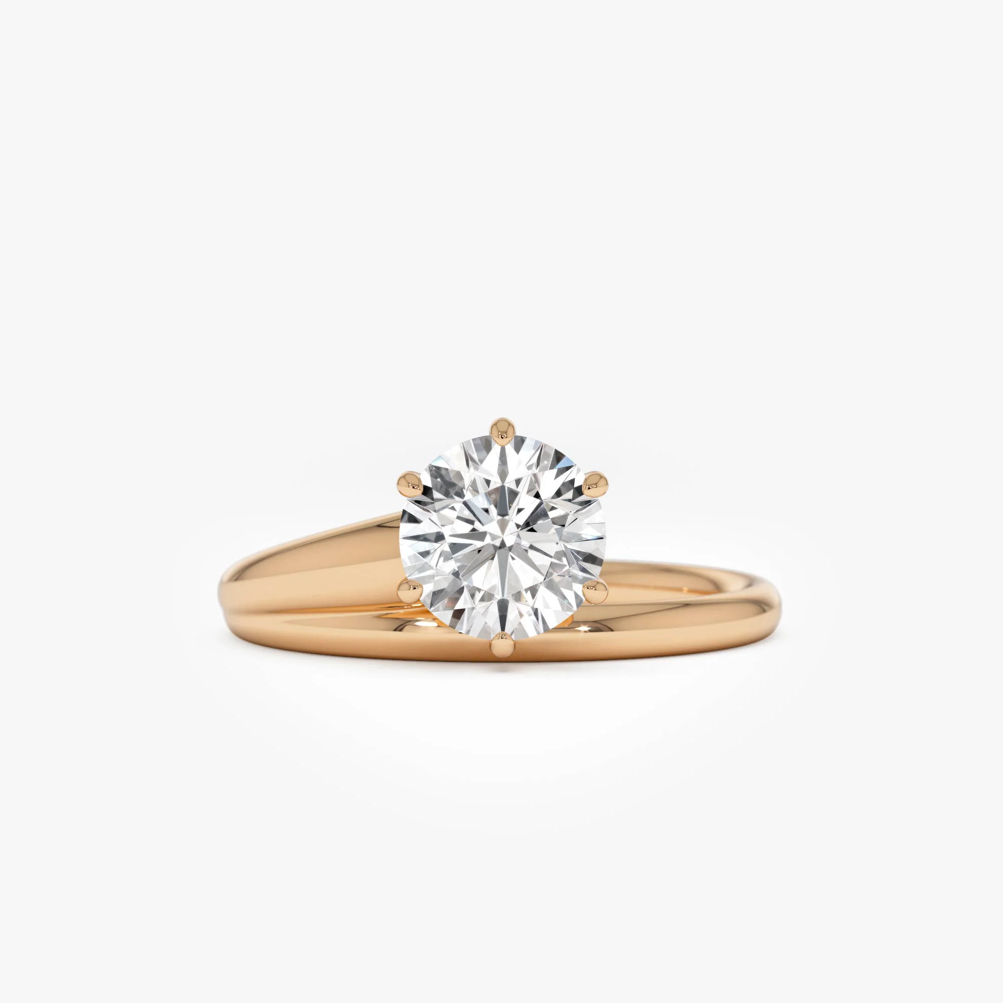 1.00 Ctw Round Lab Diamond Unique Solitaire Ring - Image 6