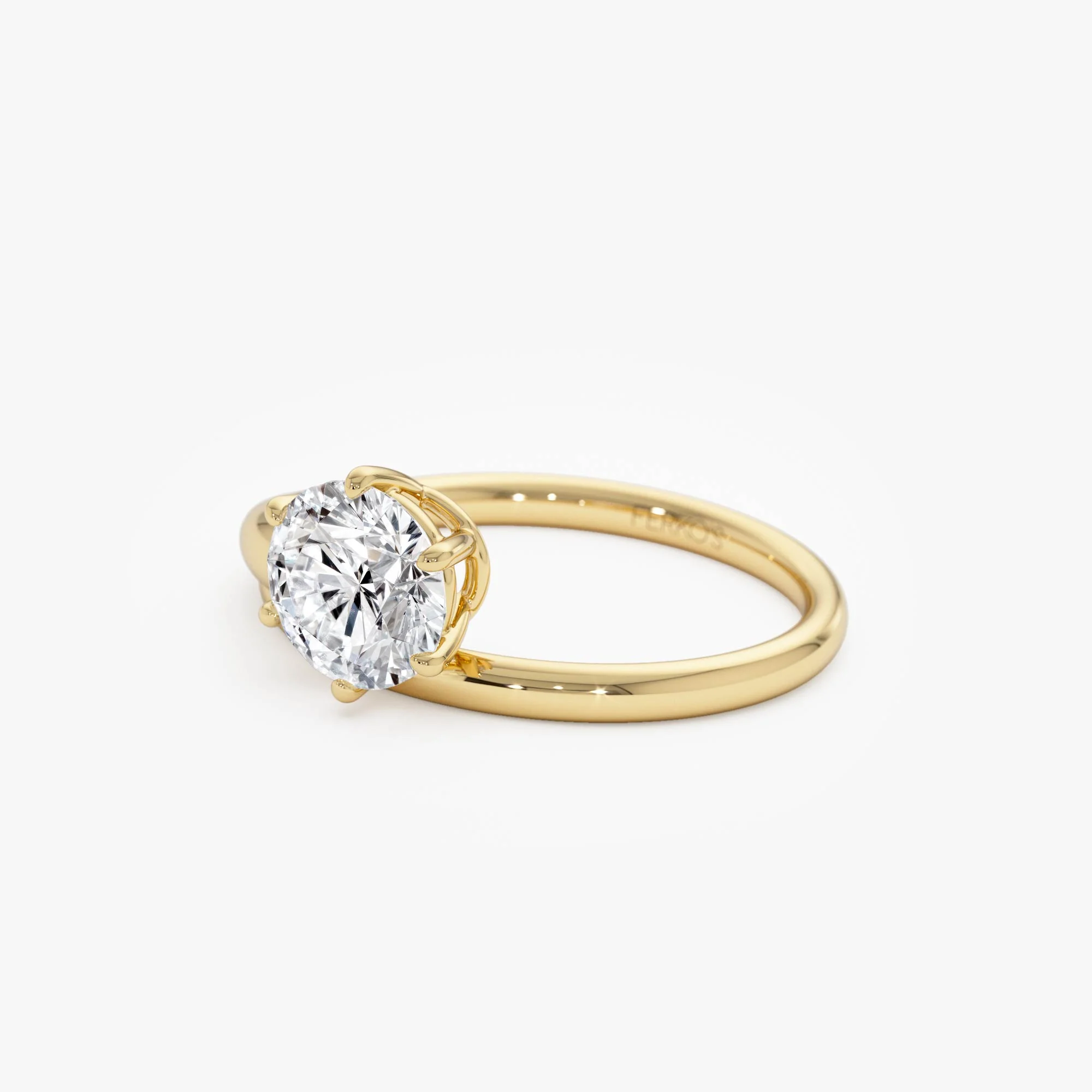 1.00 Ctw Round Lab Diamond Unique Solitaire Ring - Image 8