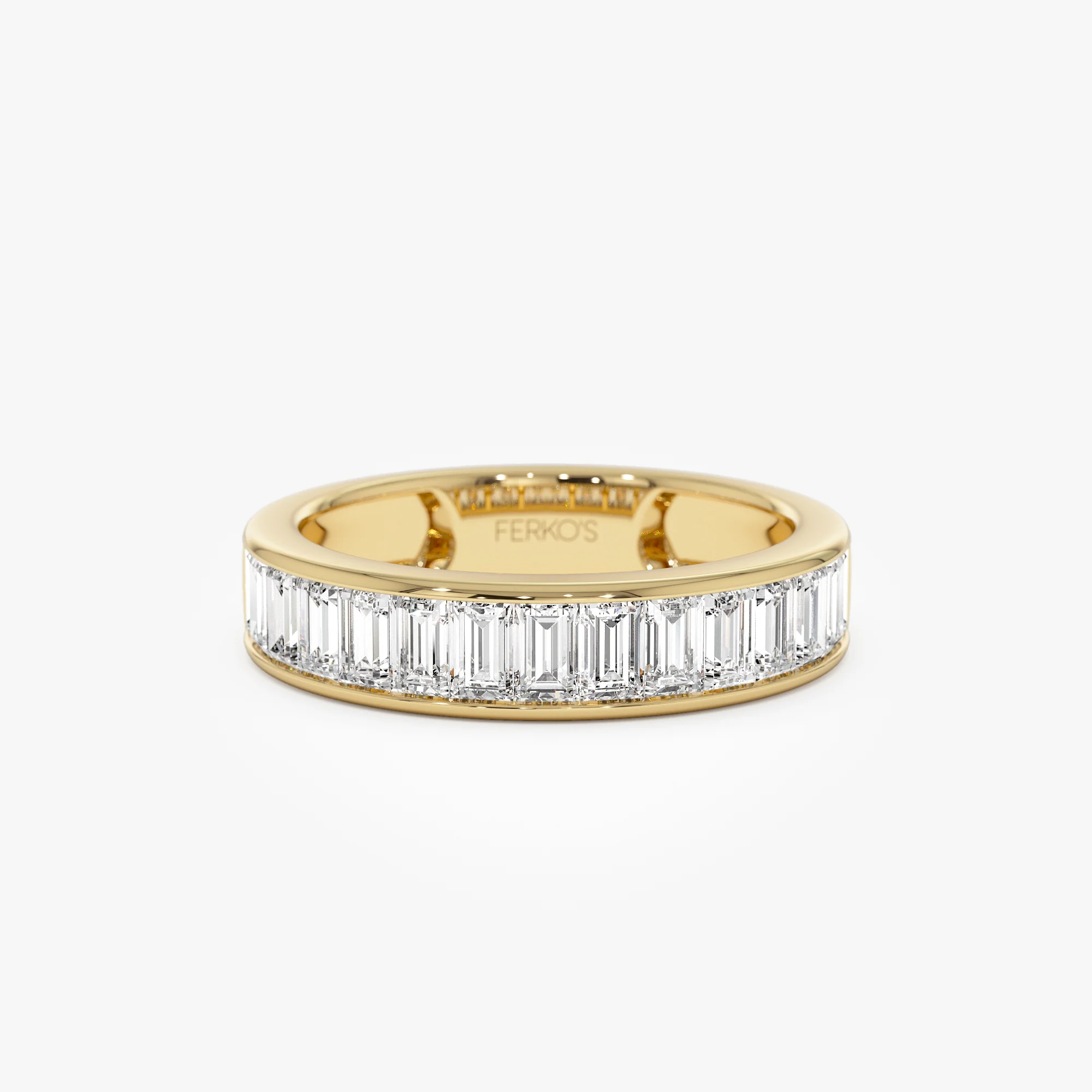 1.55 ctw 14k Channel Setting Baguette Lab Grown Diamond Anniversary Ring - Stella