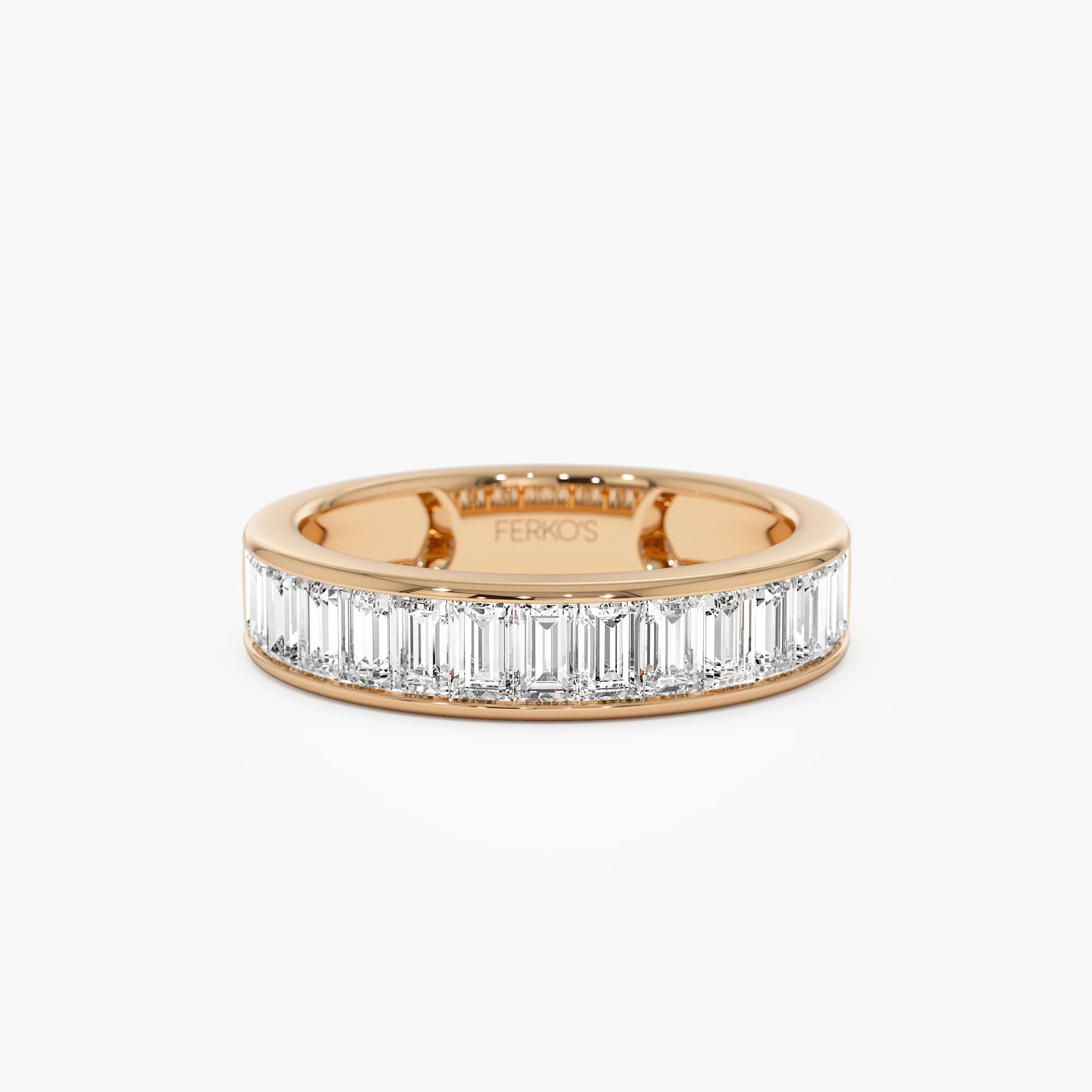 1.55 ctw 14k Channel Setting Baguette Lab Grown Diamond Anniversary Ring - Stella - Image 6