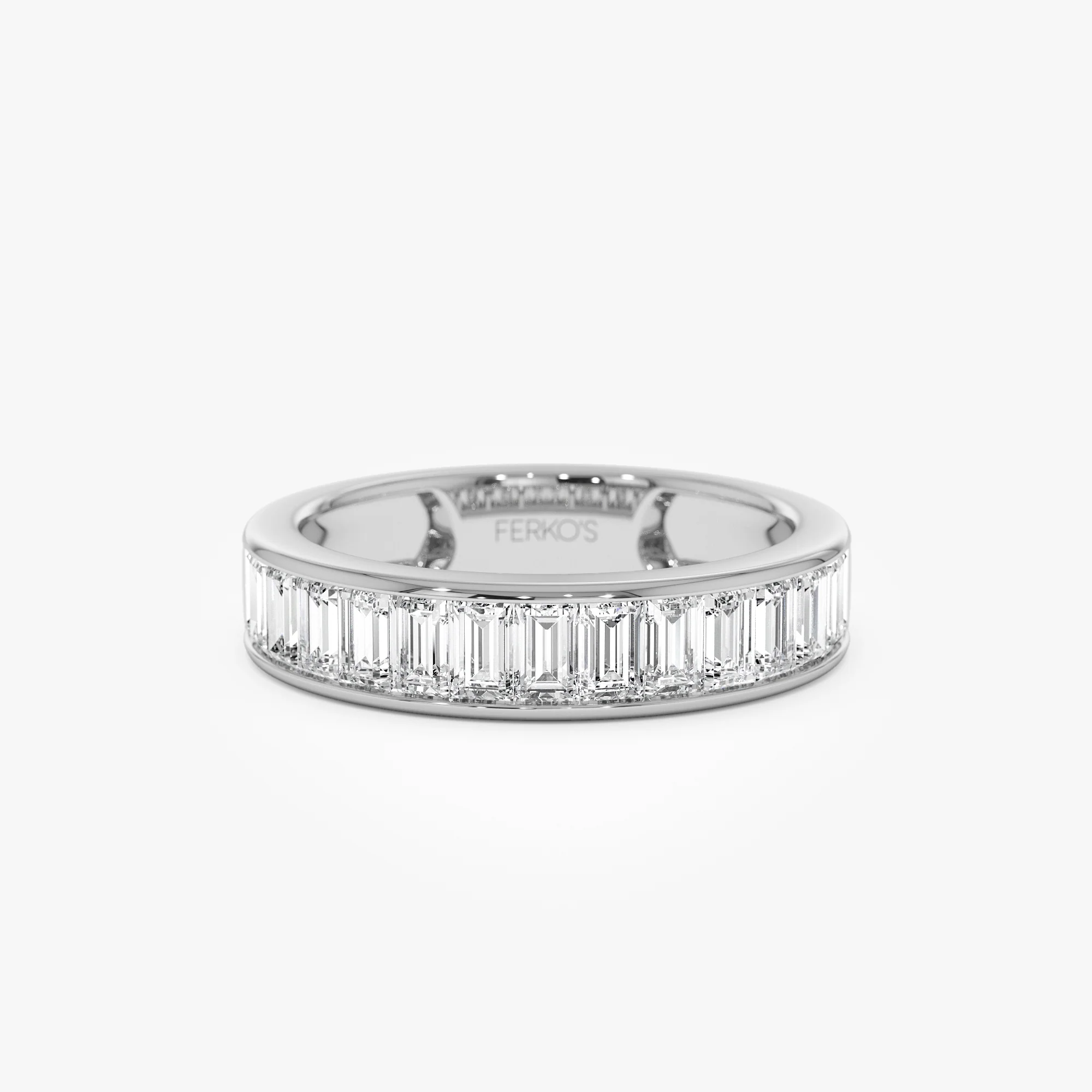 1.55 ctw 14k Channel Setting Baguette Lab Grown Diamond Anniversary Ring - Stella - Image 7