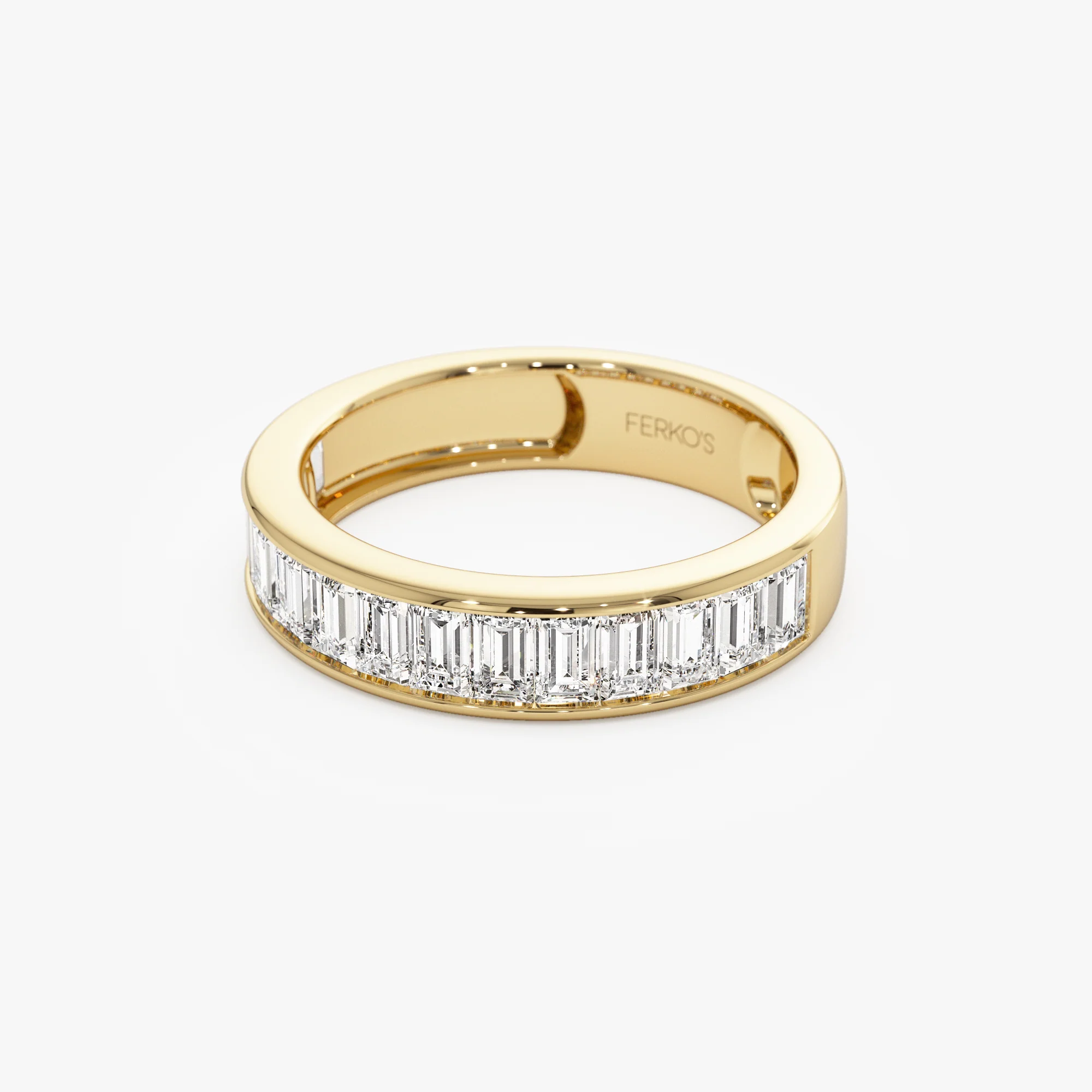 1.55 ctw 14k Channel Setting Baguette Lab Grown Diamond Anniversary Ring - Stella - Image 8