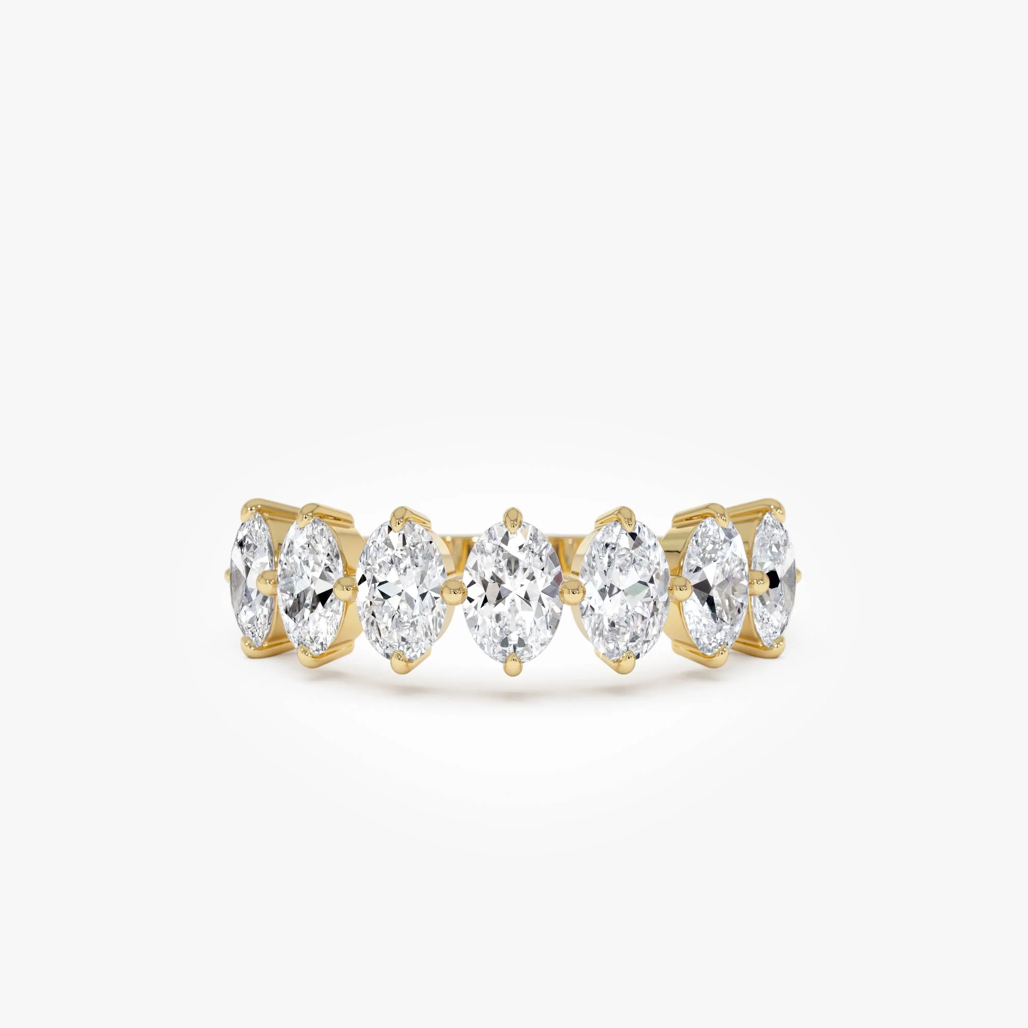 1.55ctw Oval Shaped Lab Diamond Anniversary Ring - Dora