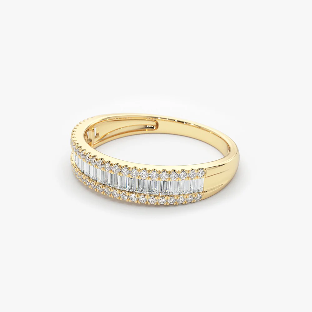 14K Baguette Diamond Anniversary Ring 0.75ctw - Image 10