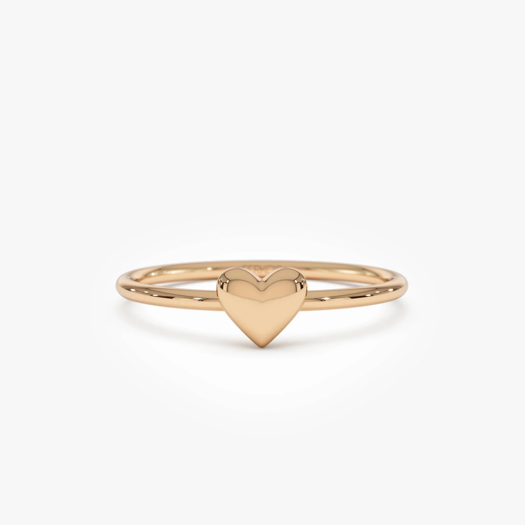 14k Bubble Heart Ring - Image 8