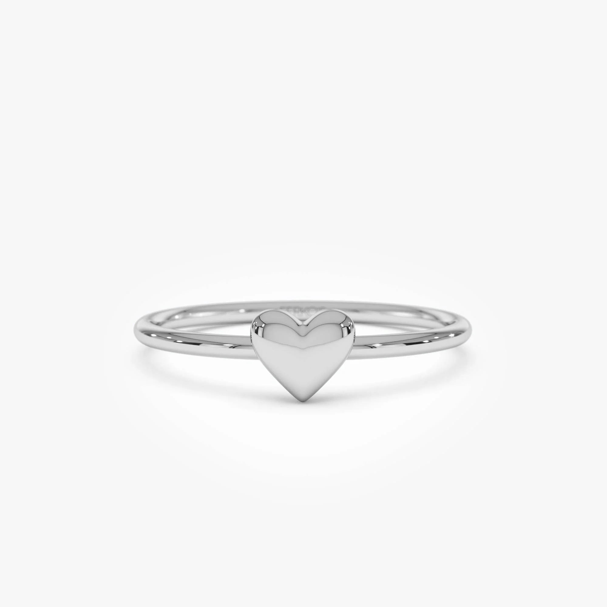 14k Bubble Heart Ring - Image 9
