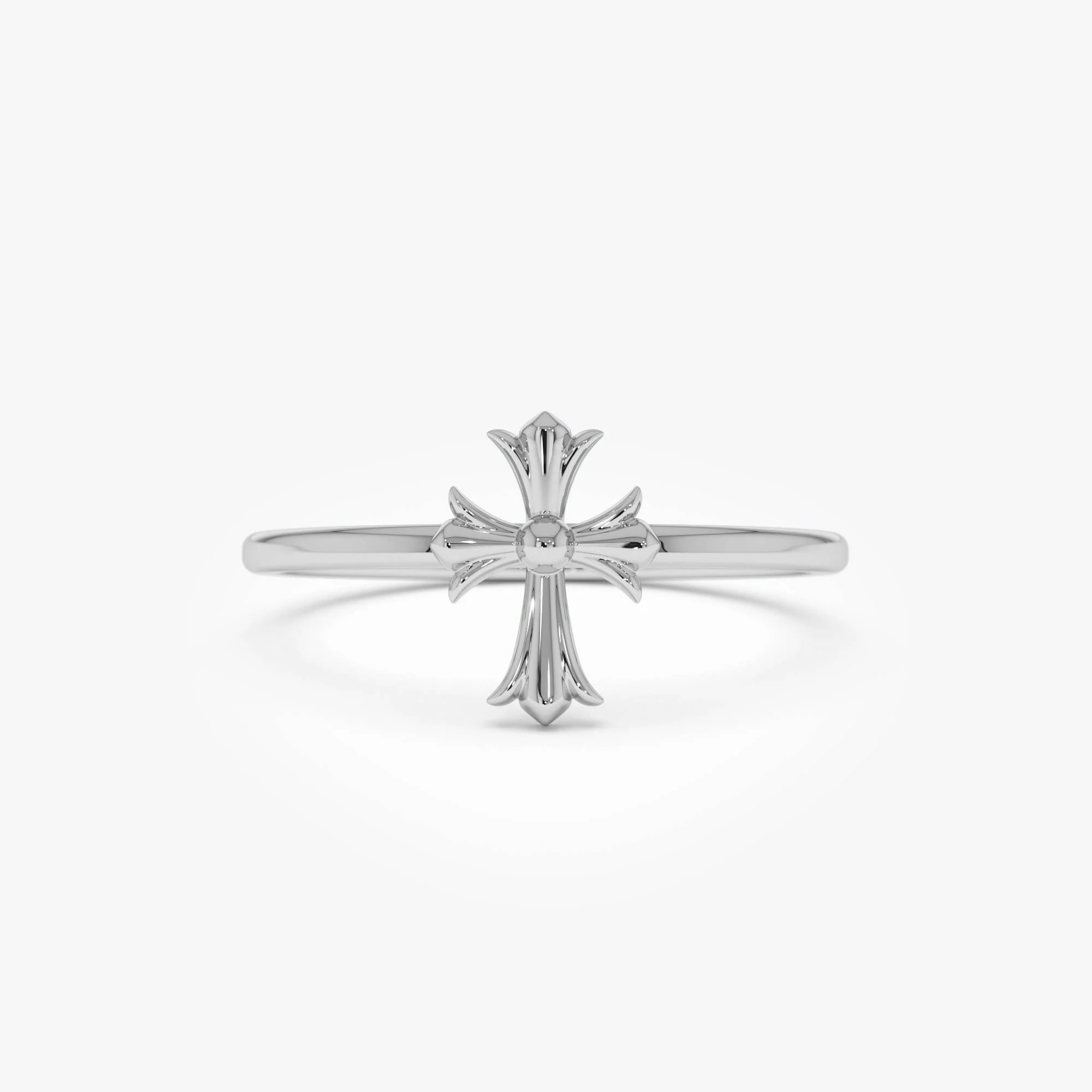 14K Chrome Hearts Cross Band Ring - Image 8