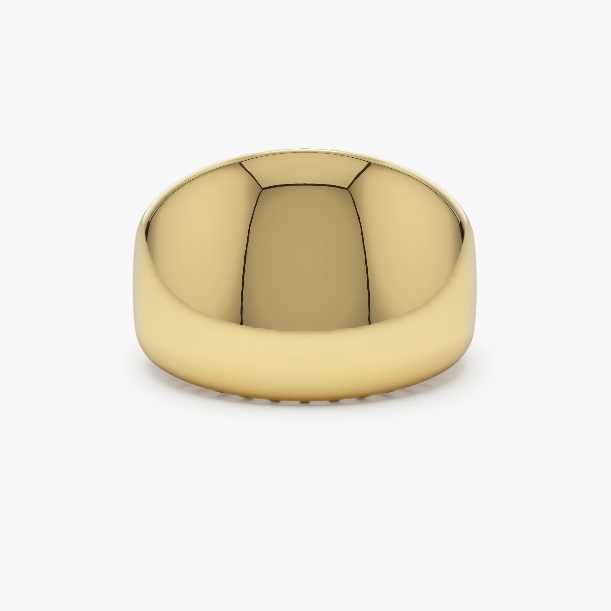 14k Chunky Gold Dome Graduating Statement Ring