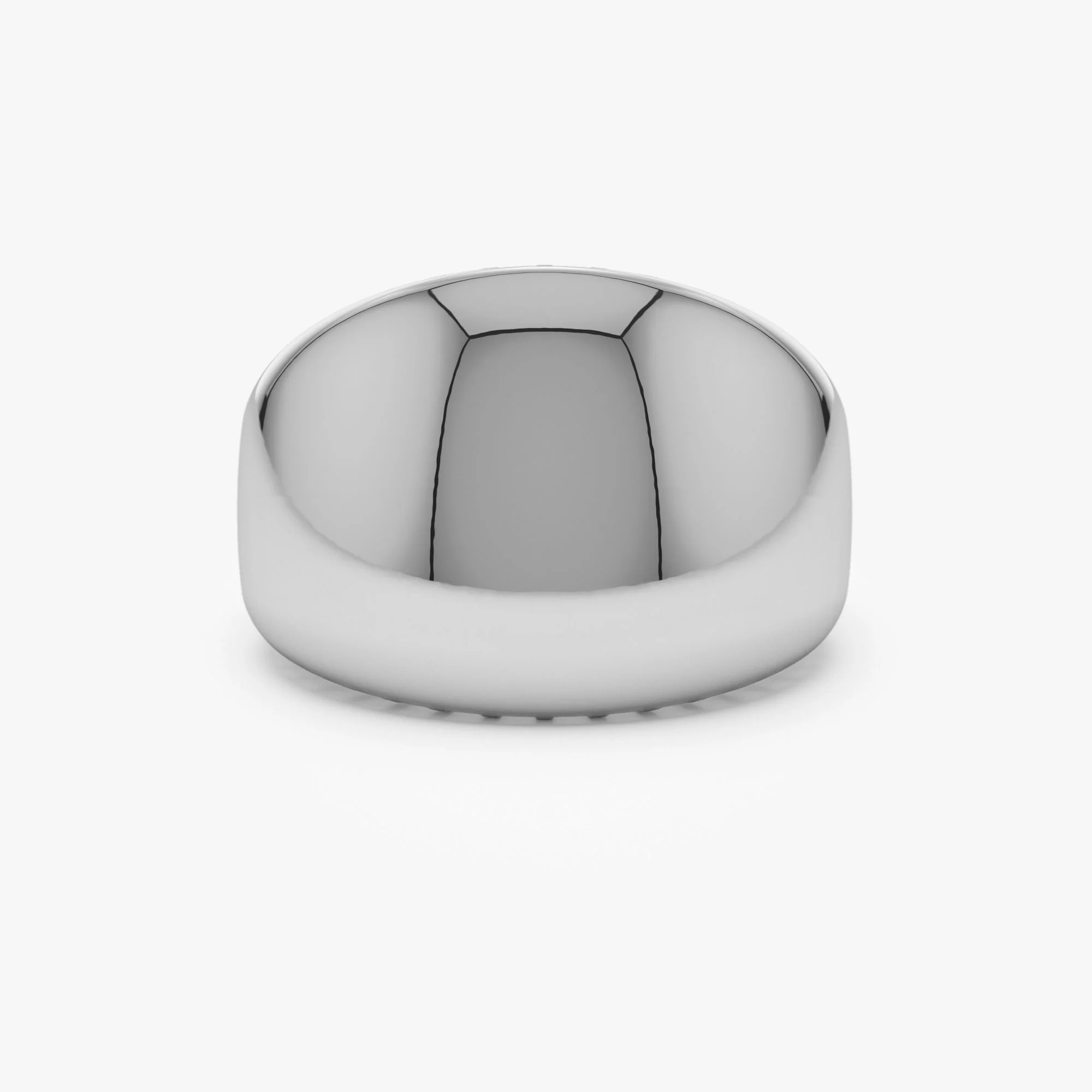 14k Chunky Gold Dome Graduating Statement Ring - Image 9