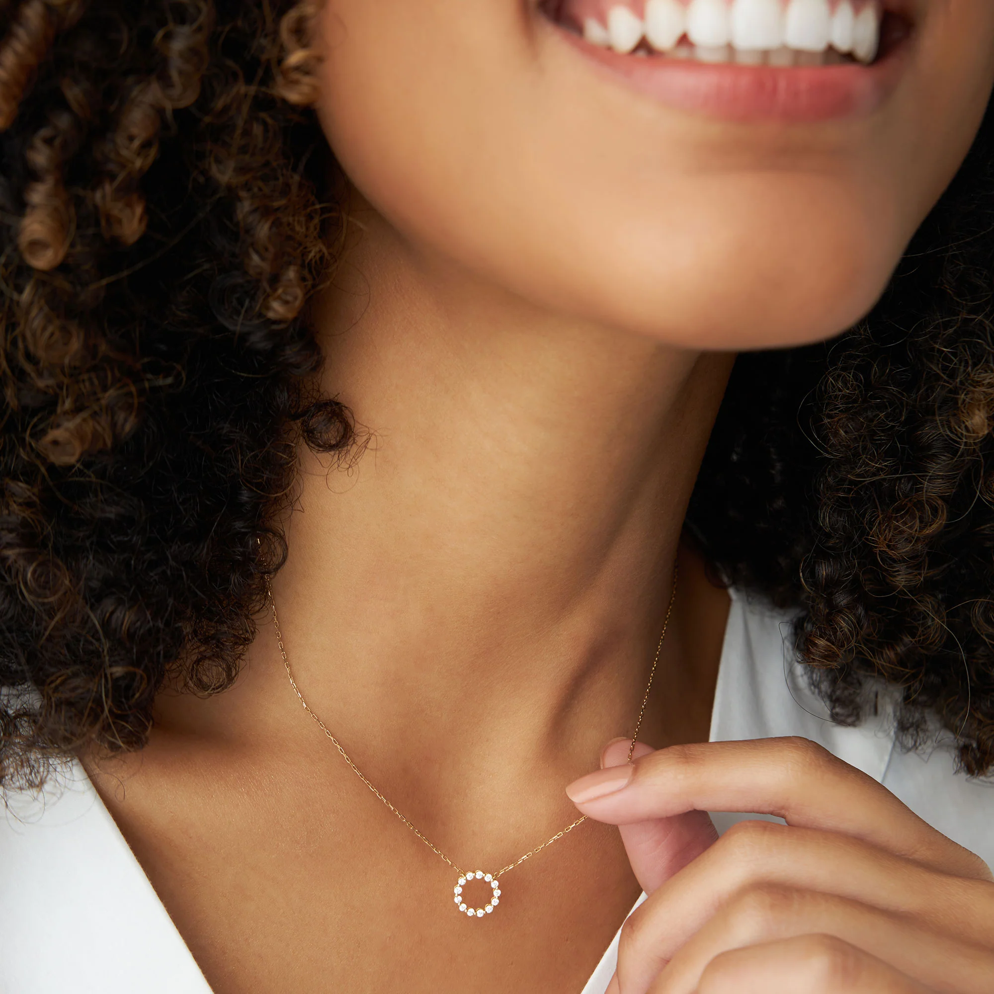 14k Diamond Circle of Life Necklace 0.25 ctw - Image 2
