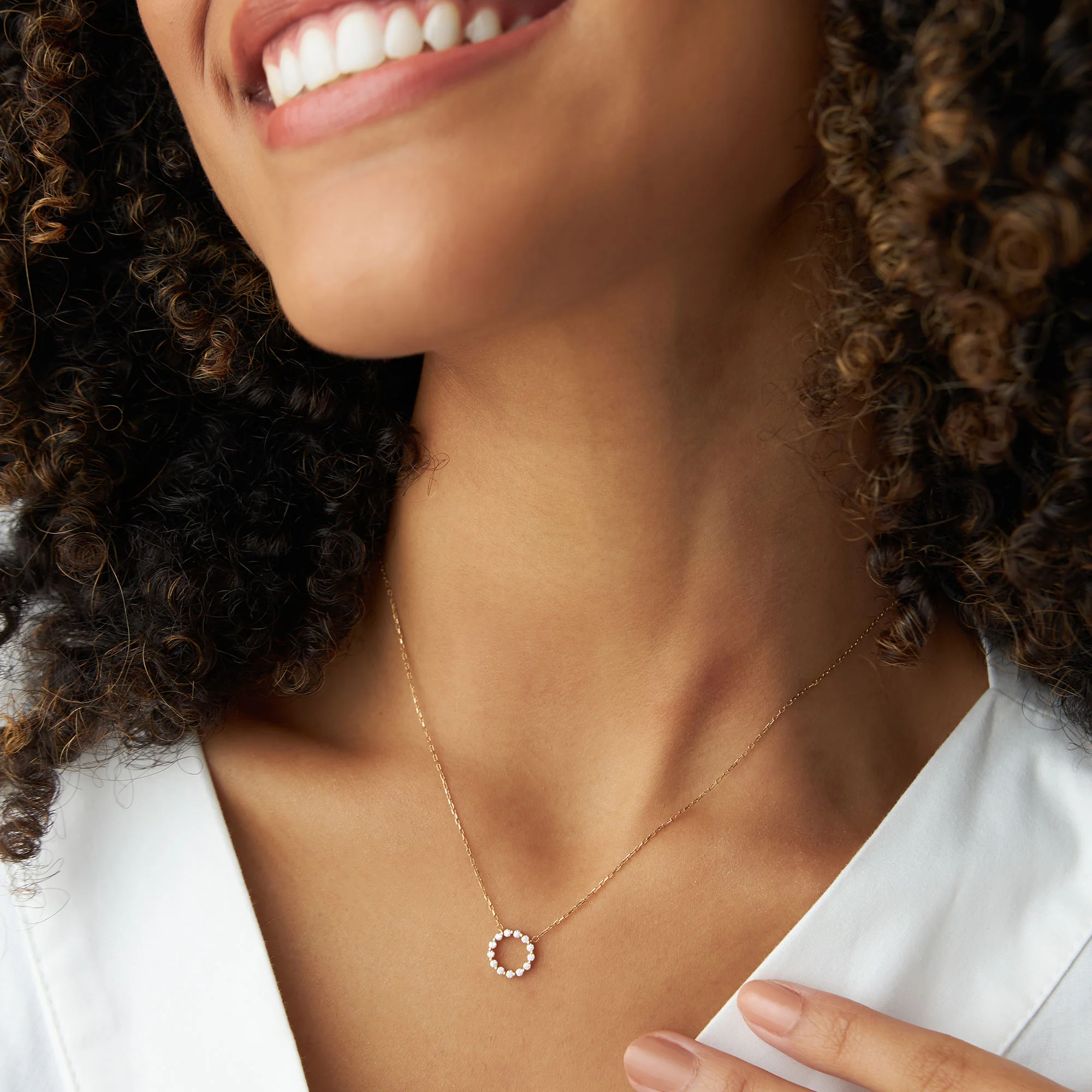 14k Diamond Circle of Life Necklace 0.25 ctw - Image 3