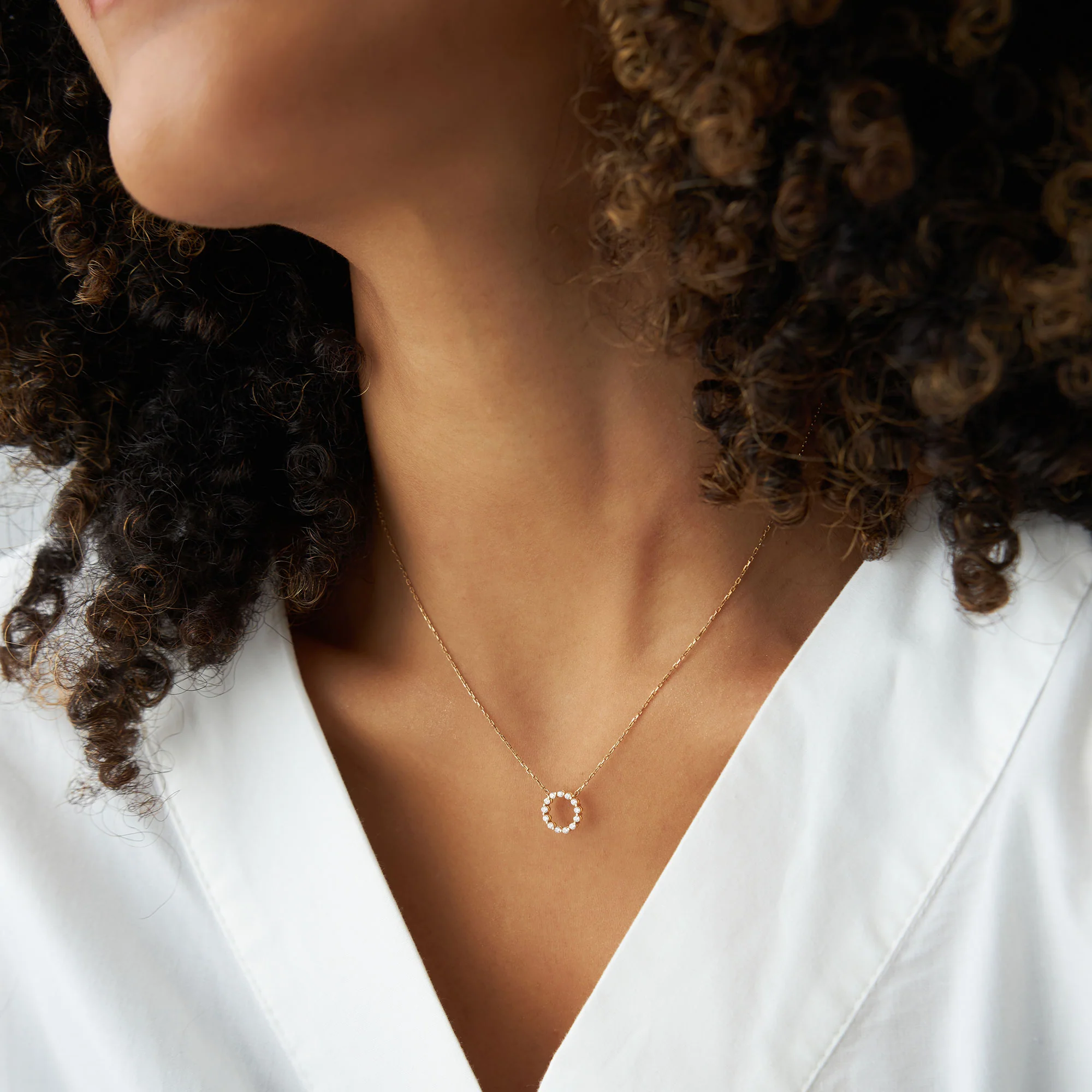 14k Diamond Circle of Life Necklace 0.25 ctw - Image 4