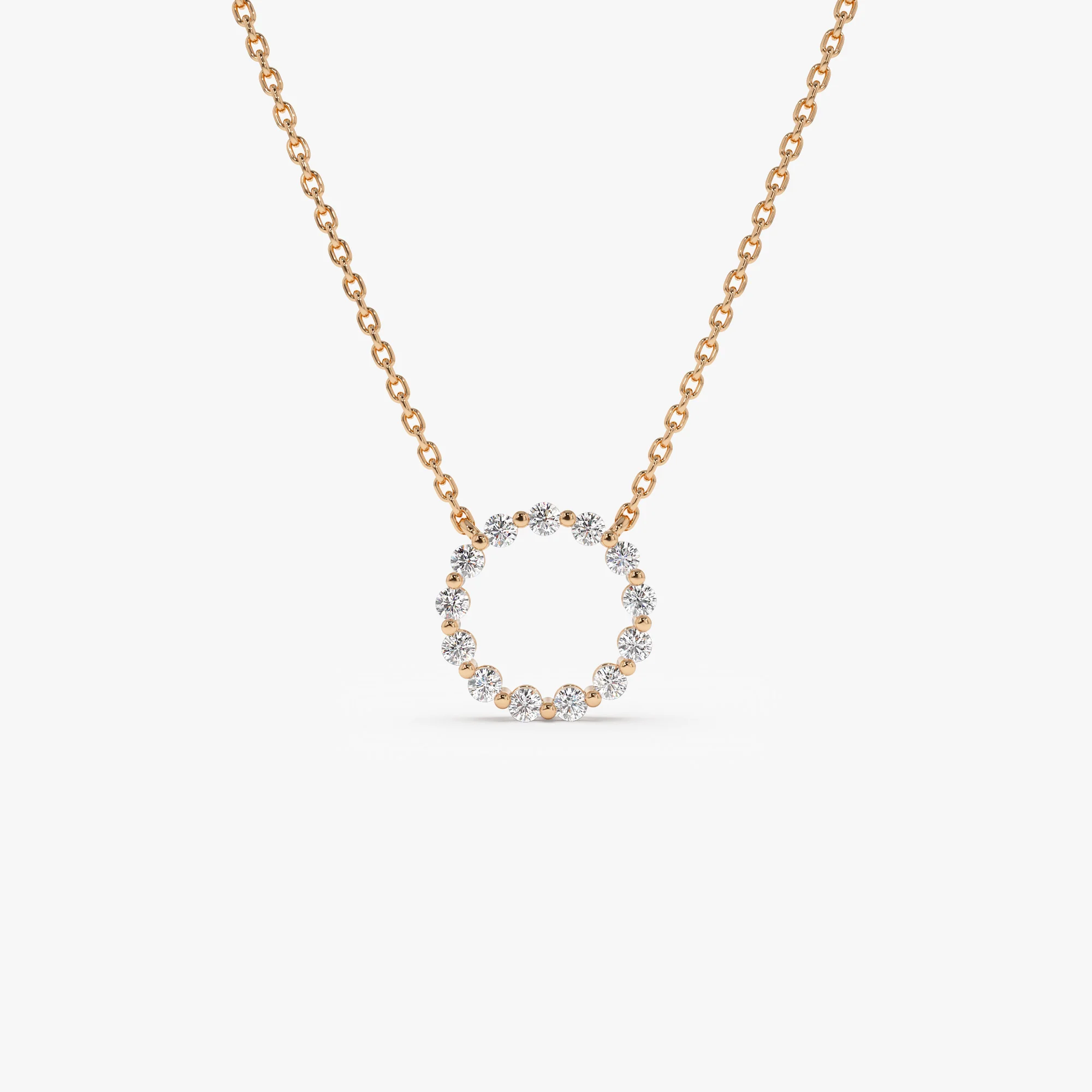 14k Diamond Circle of Life Necklace 0.25 ctw - Image 5