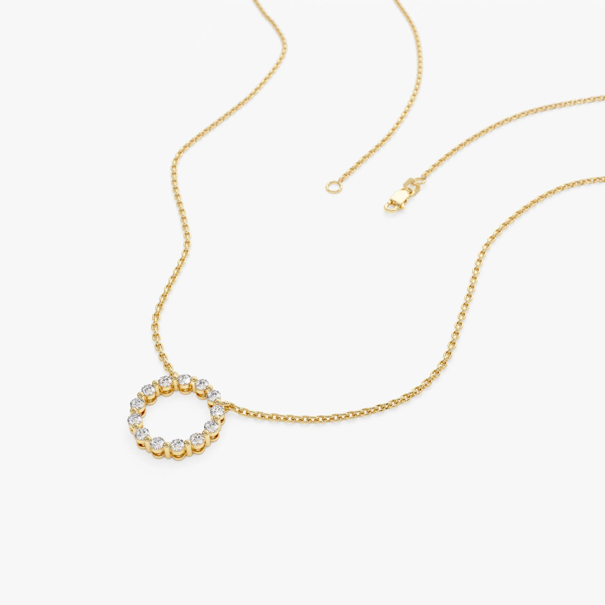 14k Diamond Circle of Life Necklace 0.25 ctw - Image 7