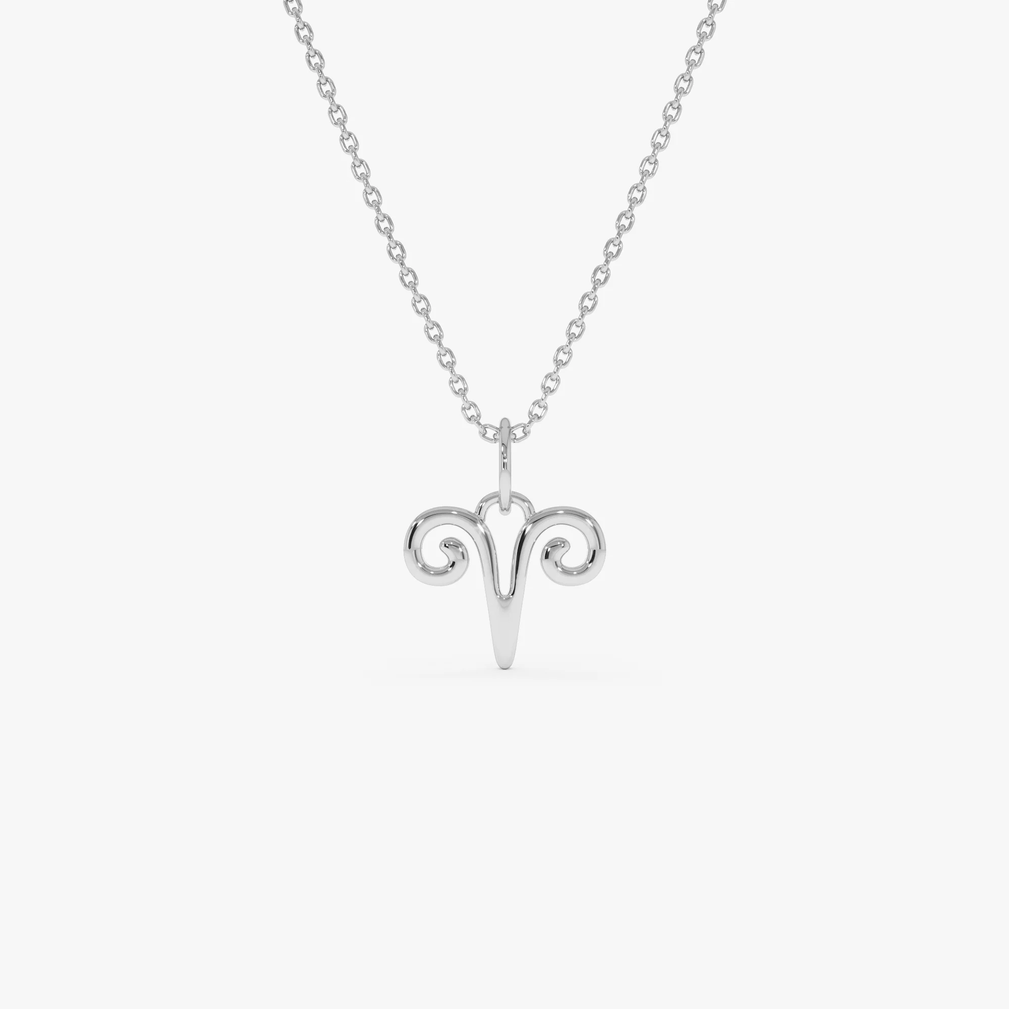 14K Aries Zodiac Charm Necklace - Image 4