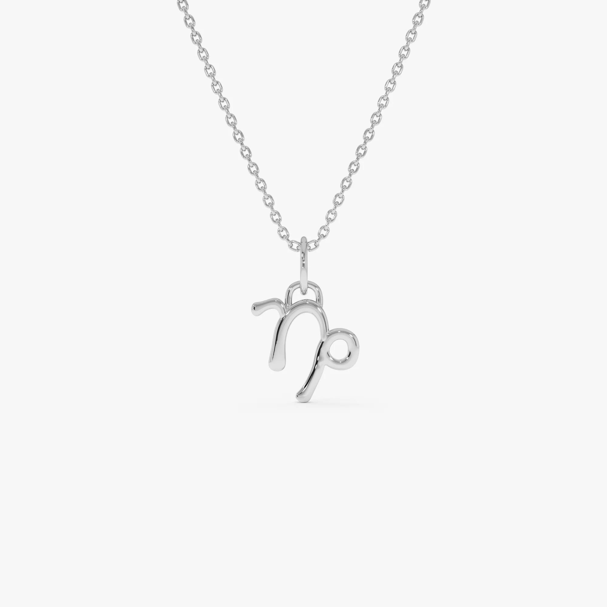 14K Capricorn Zodiac Charm Necklace - Image 4
