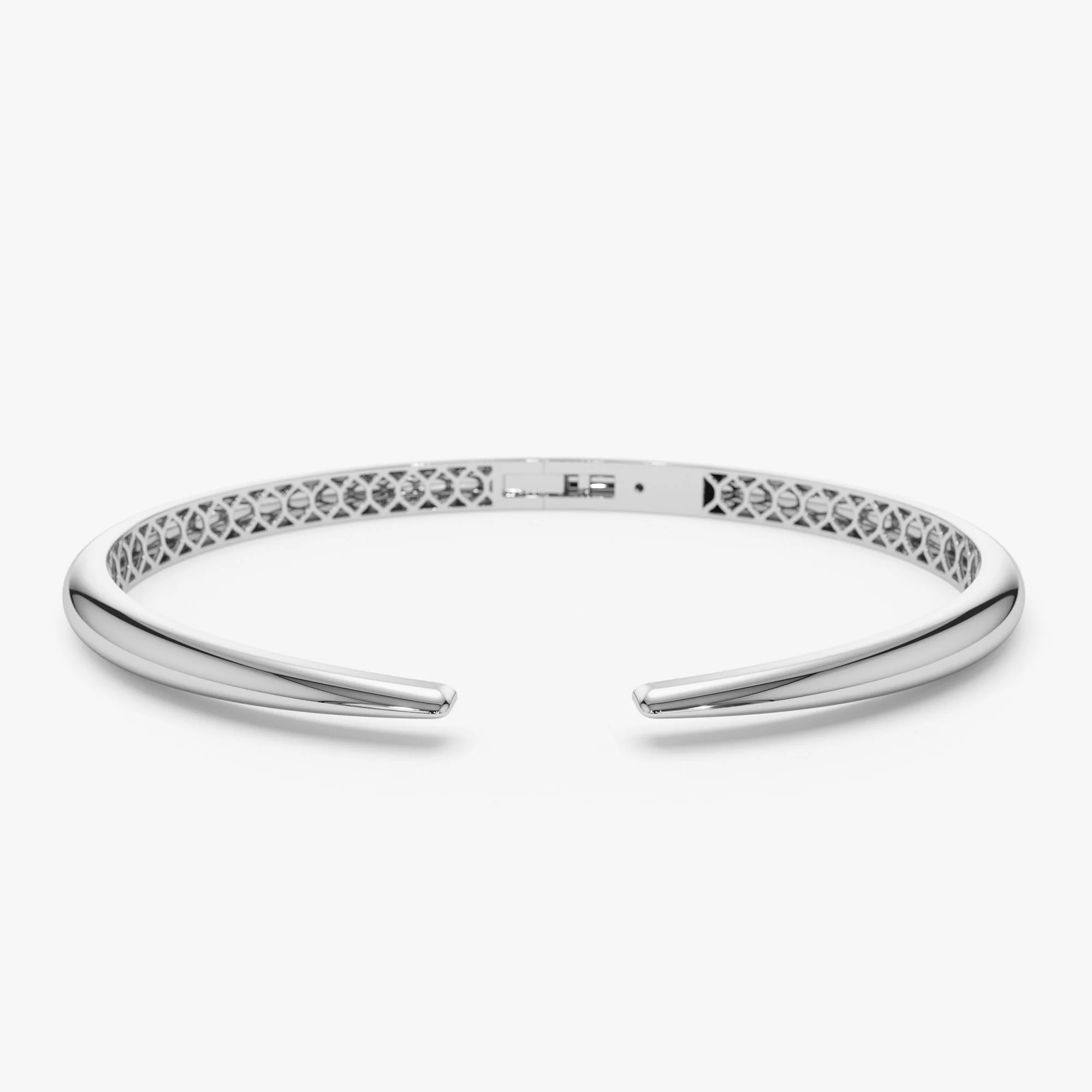 14k Gold Claw Cuff Bangle Bracelet - Image 7