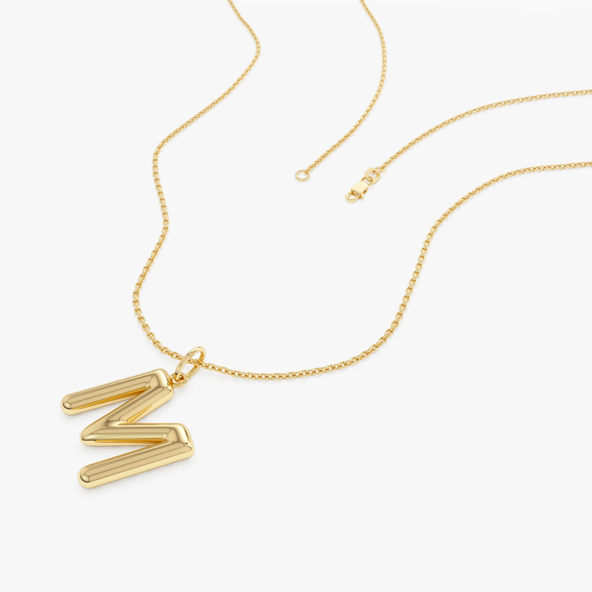 14K Gold Everyday Initial Charm Necklace - Image 10