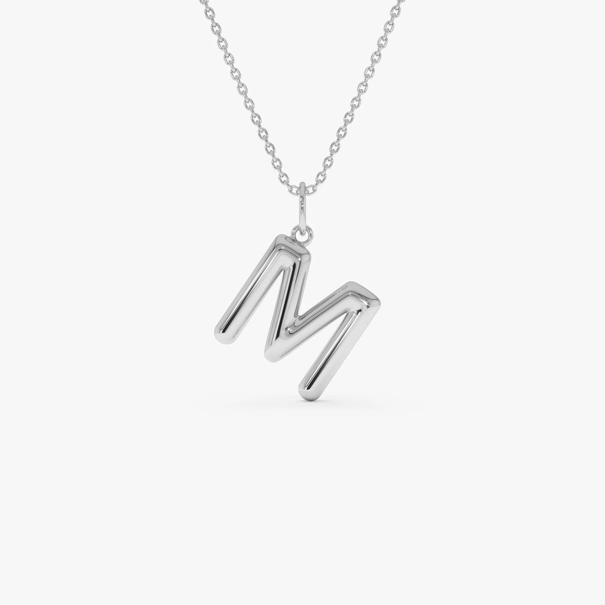 14K Gold Everyday Initial Charm Necklace - Image 9