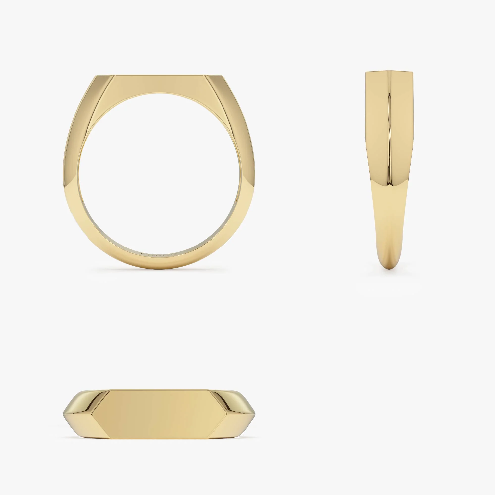14k Gold Geometric Band - Image 10