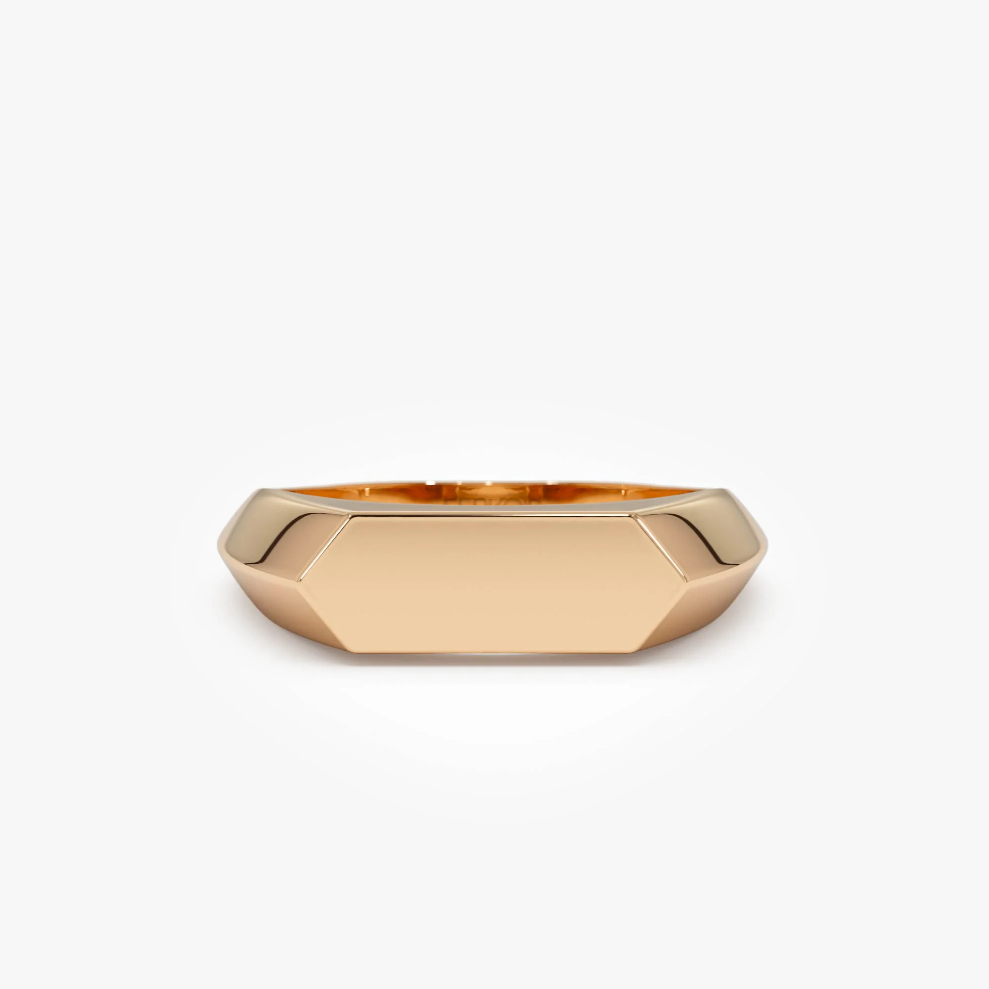 14k Gold Geometric Band - Image 7