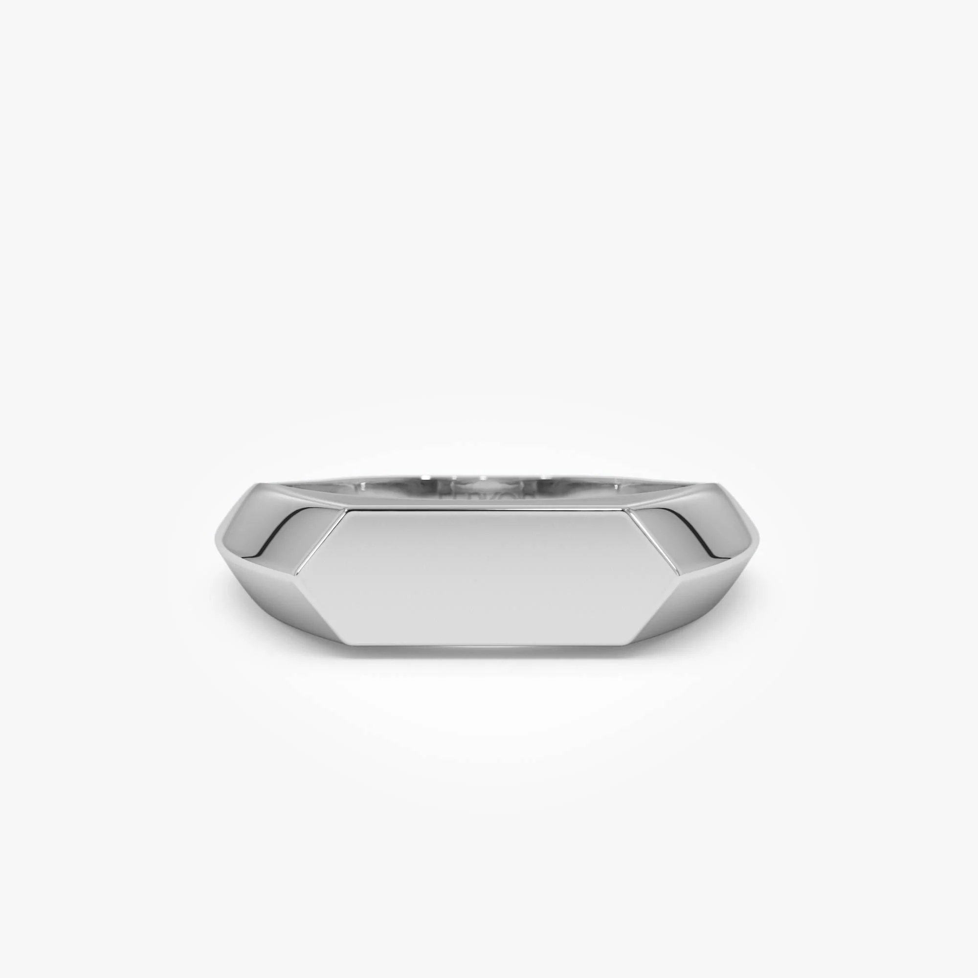 14k Gold Geometric Band - Image 8