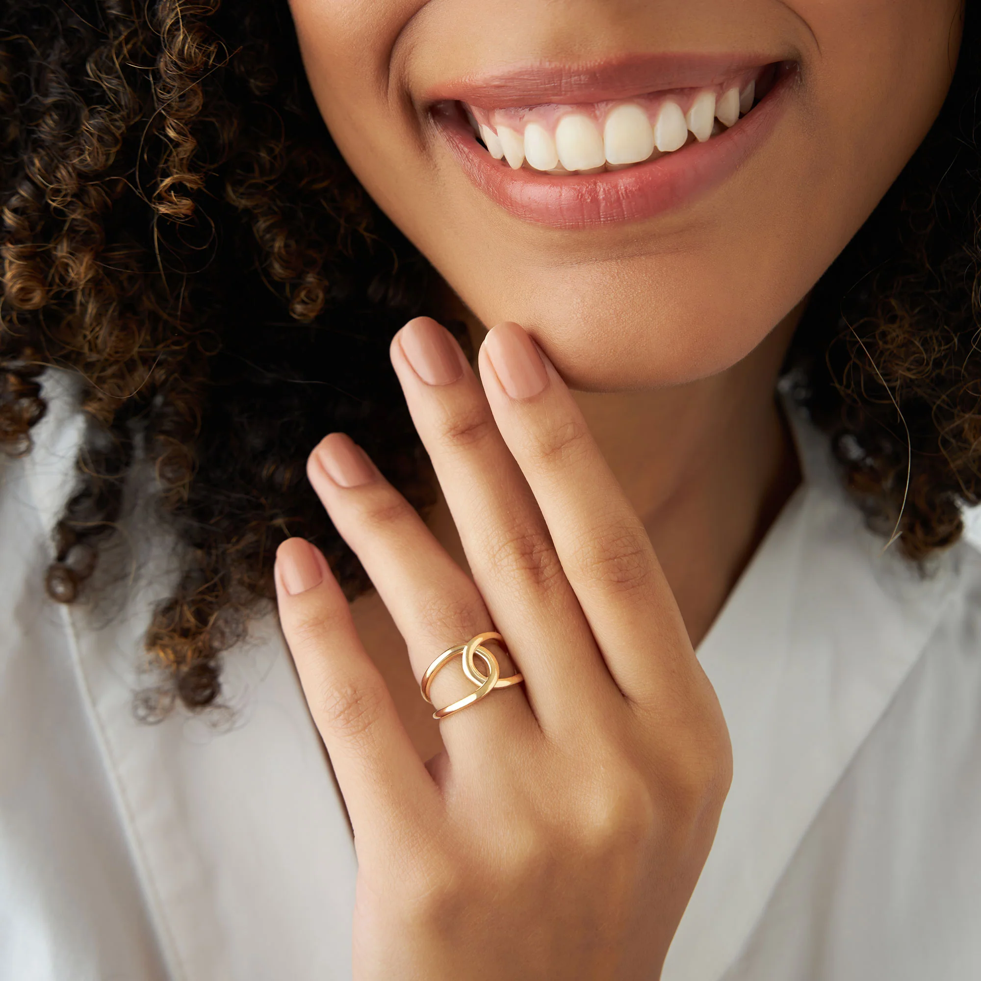 14k Gold Infinity Knot Ring - Image 2
