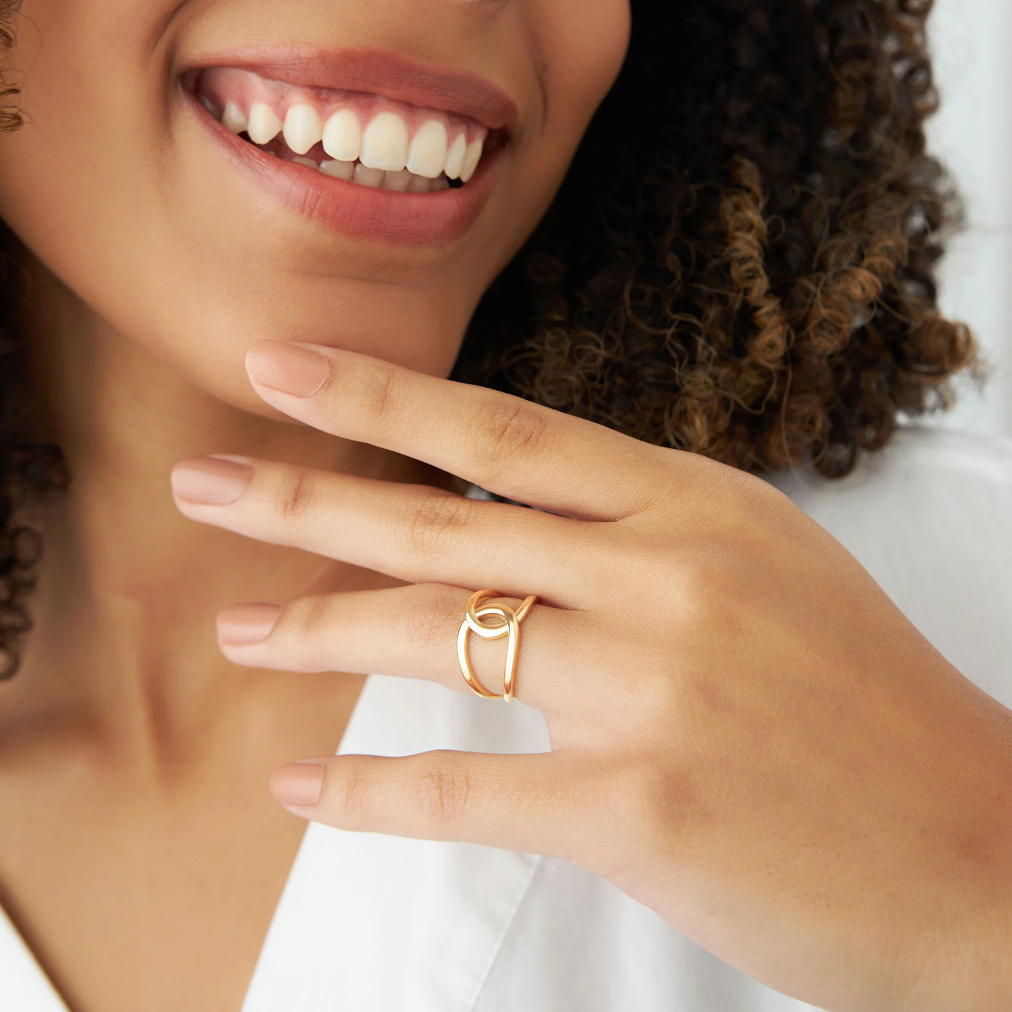14k Gold Infinity Knot Ring - Image 5