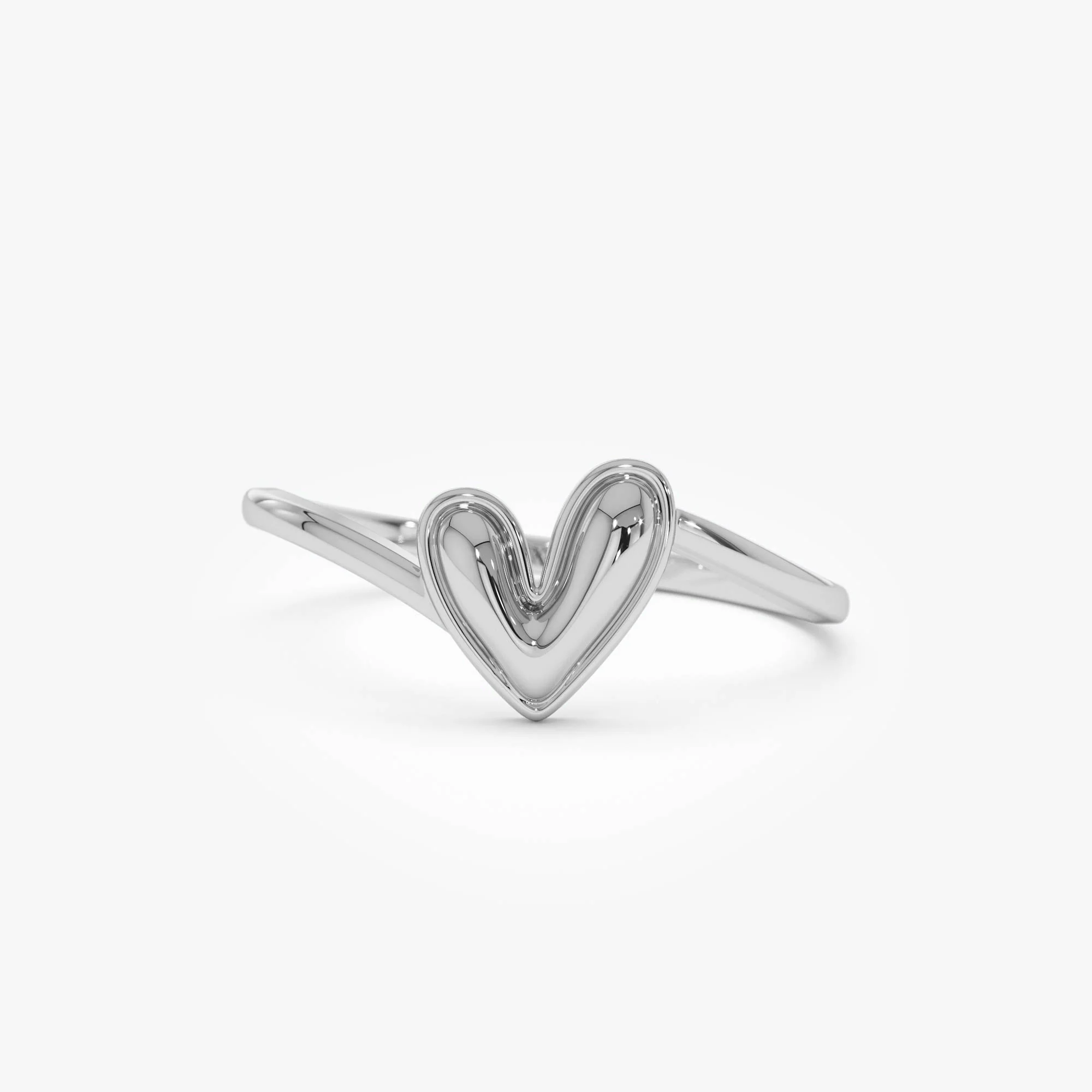 14k Gold Love Heart Ring - Image 7