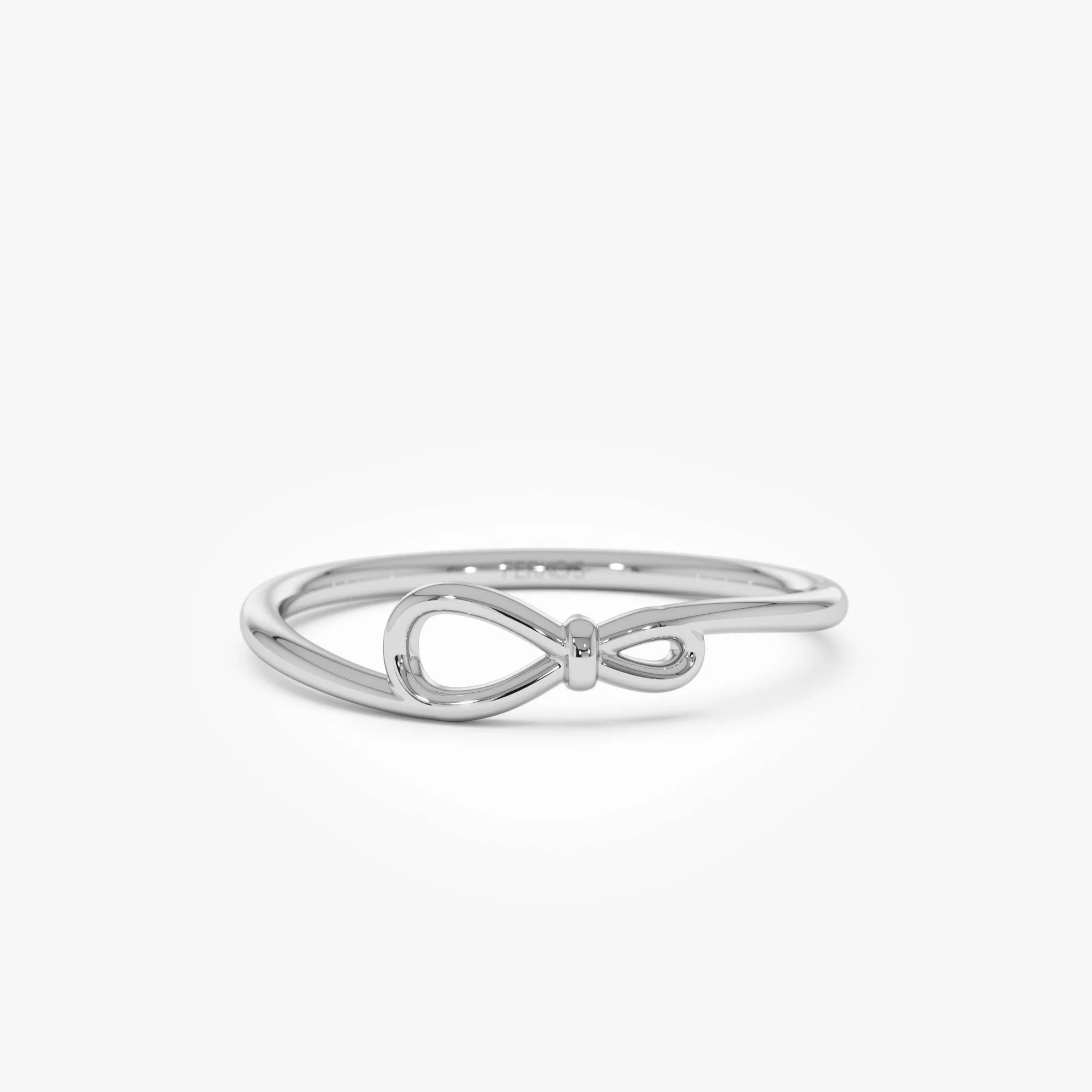 14k Gold Minimalist Knot Band - Image 7