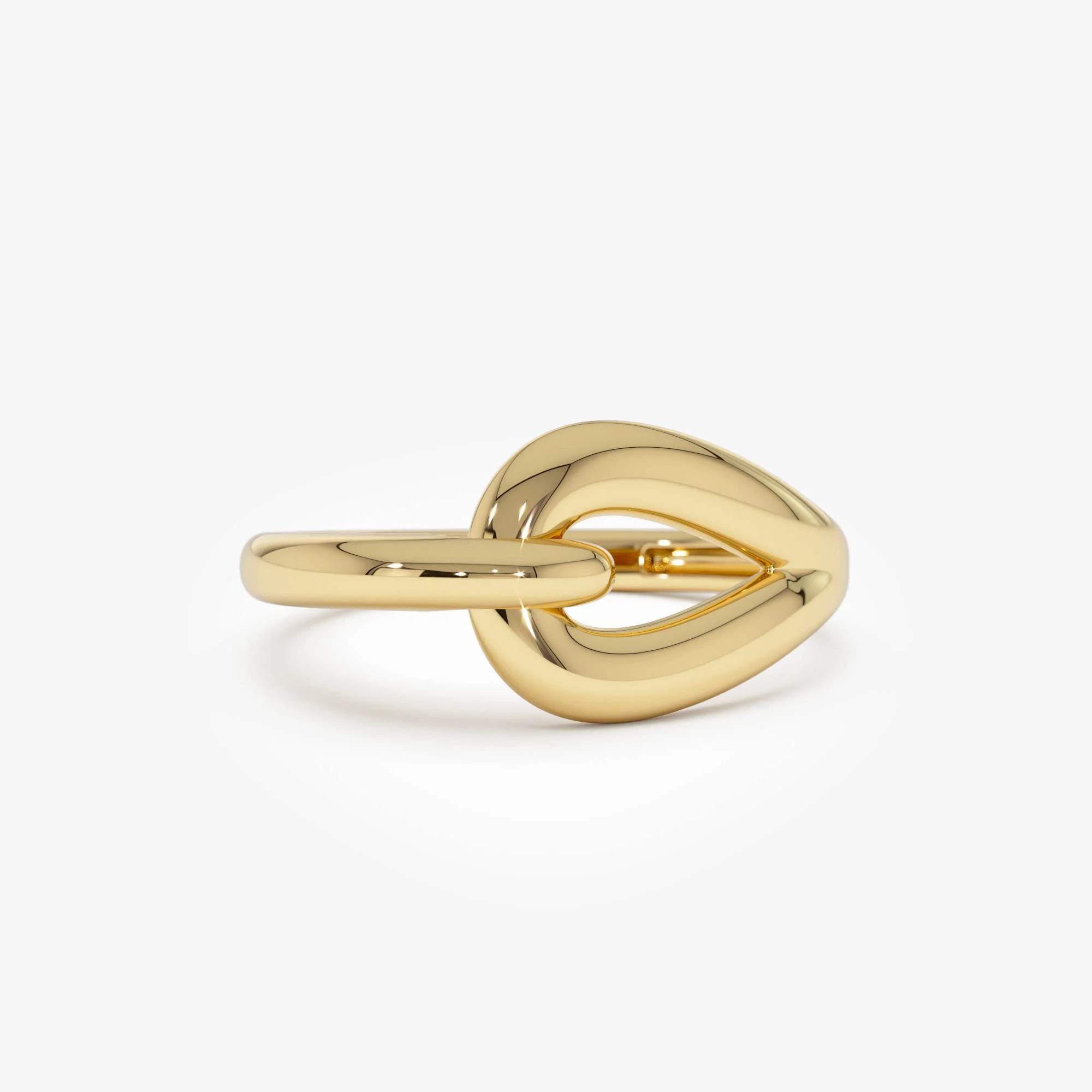 14k Gold Modern Knot Ring