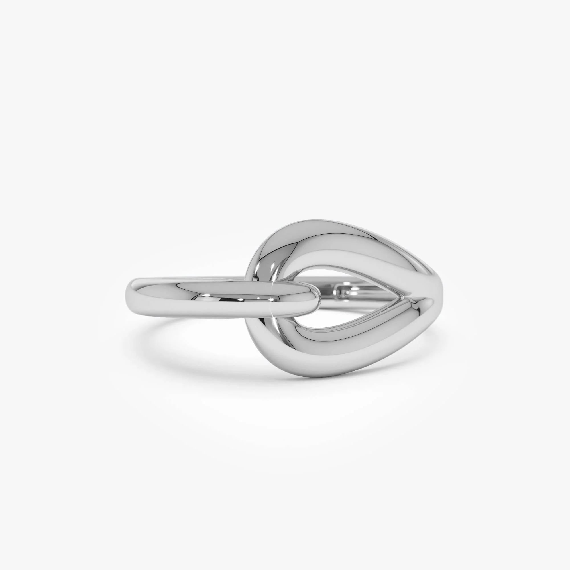 14k Gold Modern Knot Ring - Image 7
