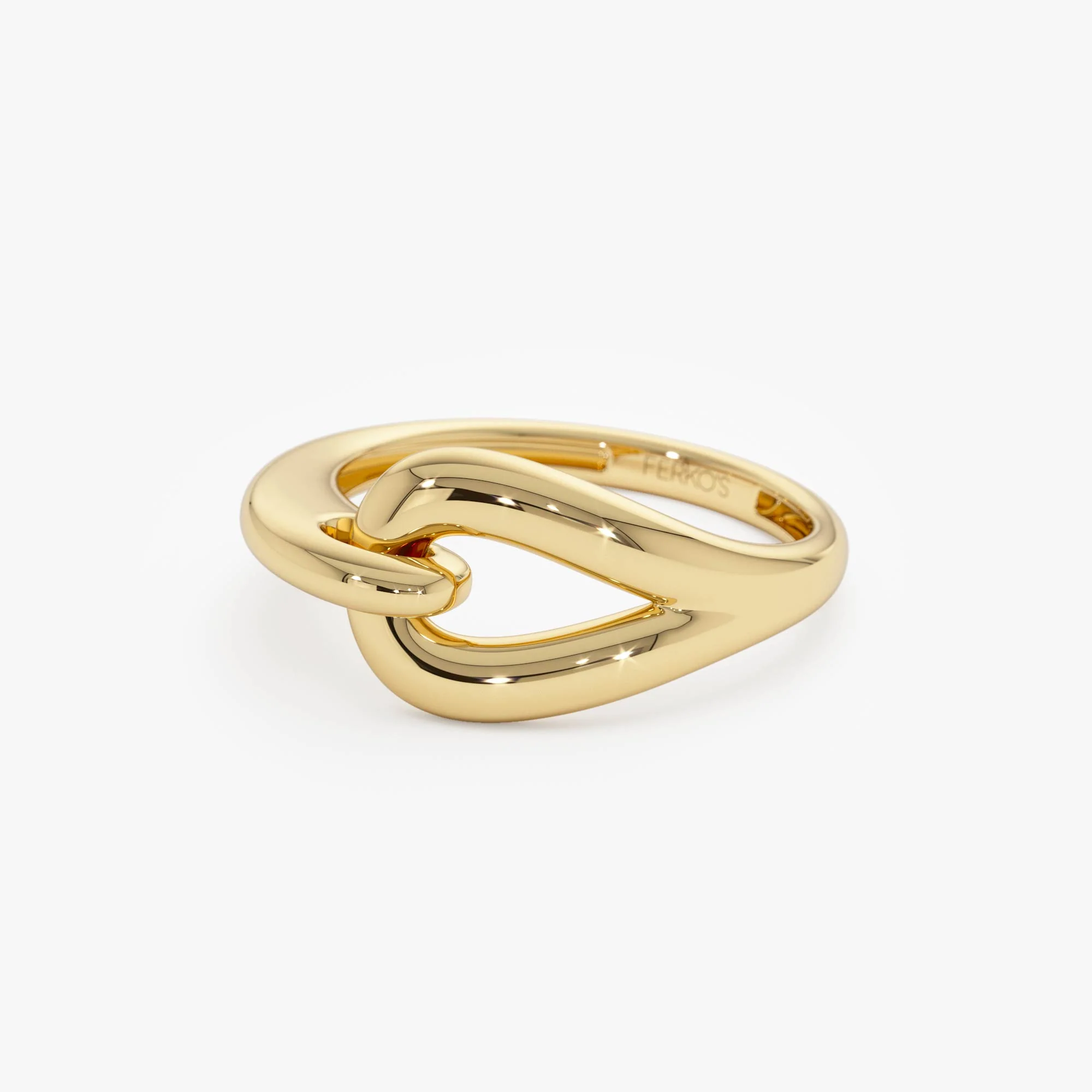 14k Gold Modern Knot Ring - Image 8