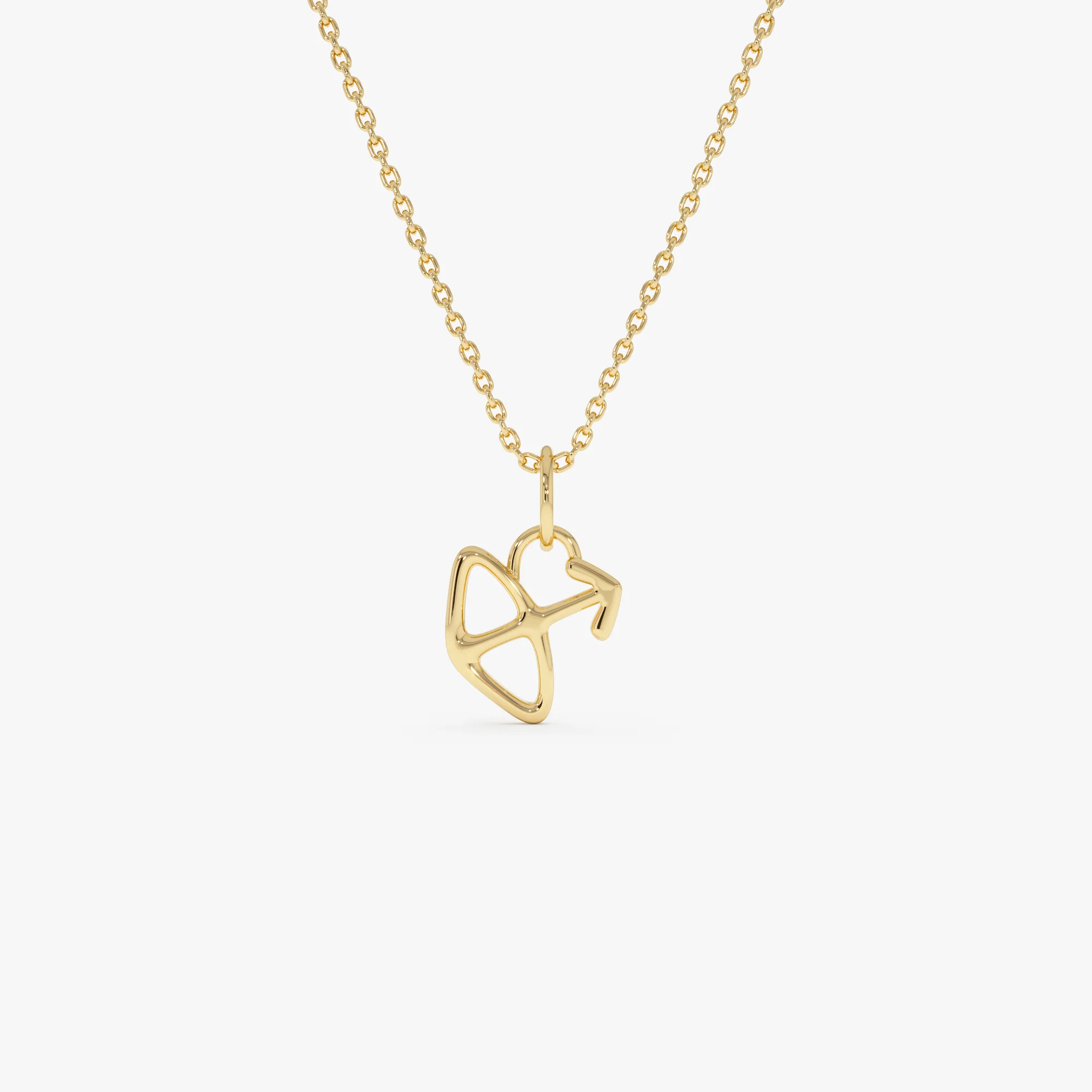 14K Sagittarius Zodiac Charm Necklace