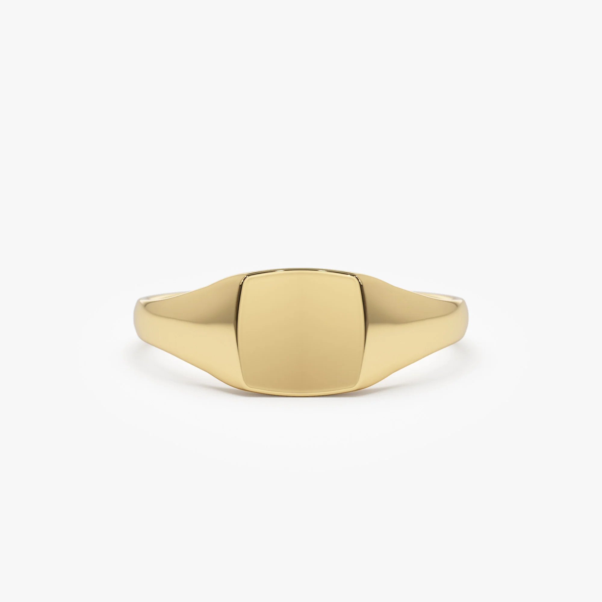 14k Gold Square Signet Ring