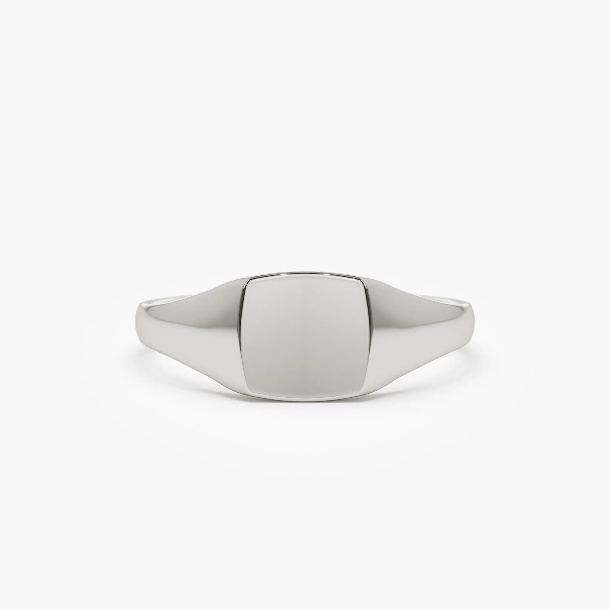 14k Gold Square Signet Ring - Image 4