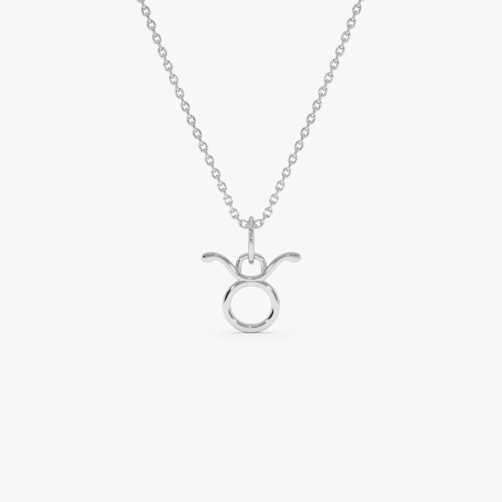 14K Taurus Zodiac Charm Necklace - Image 5