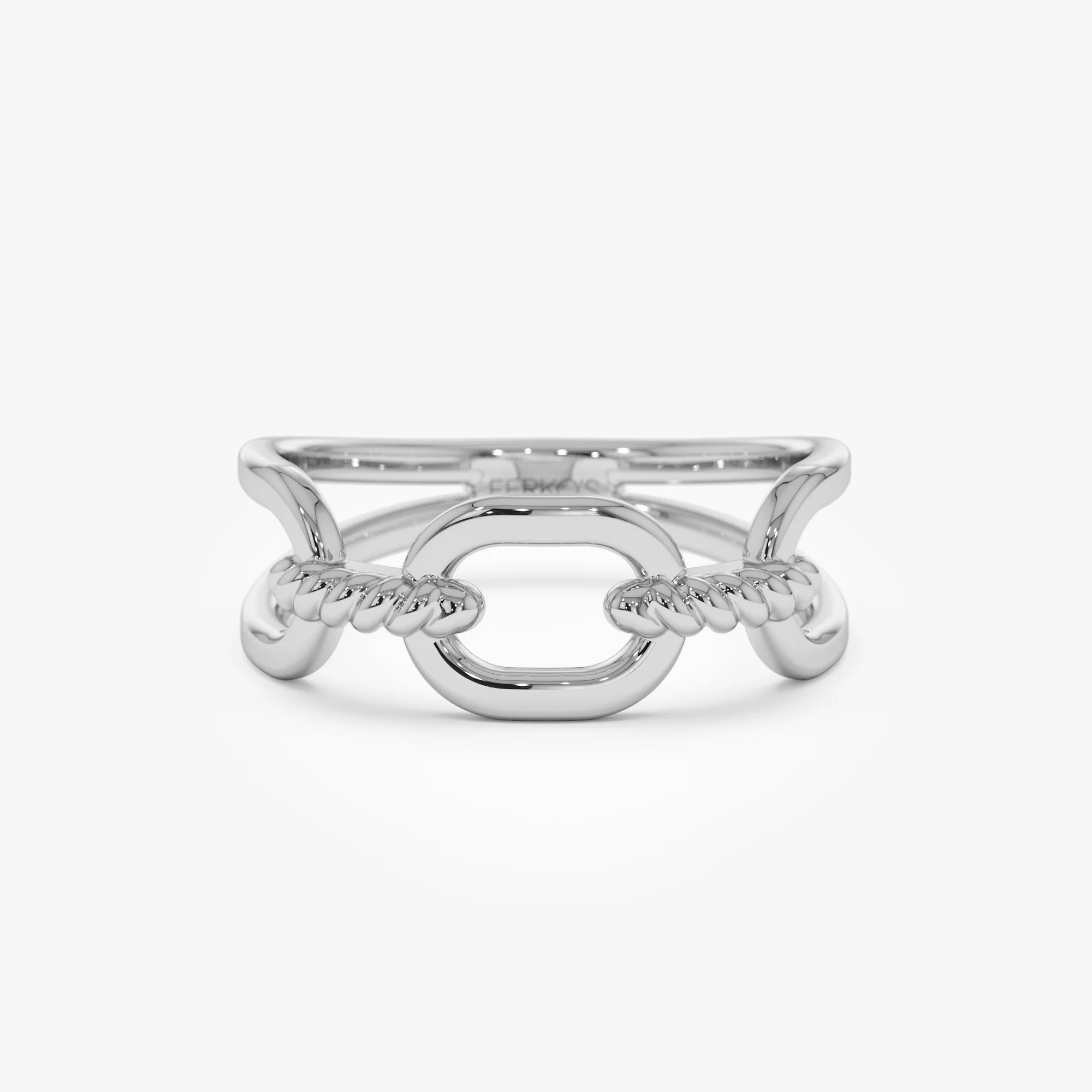 14K Gold Twisted Rope Ring - Image 10