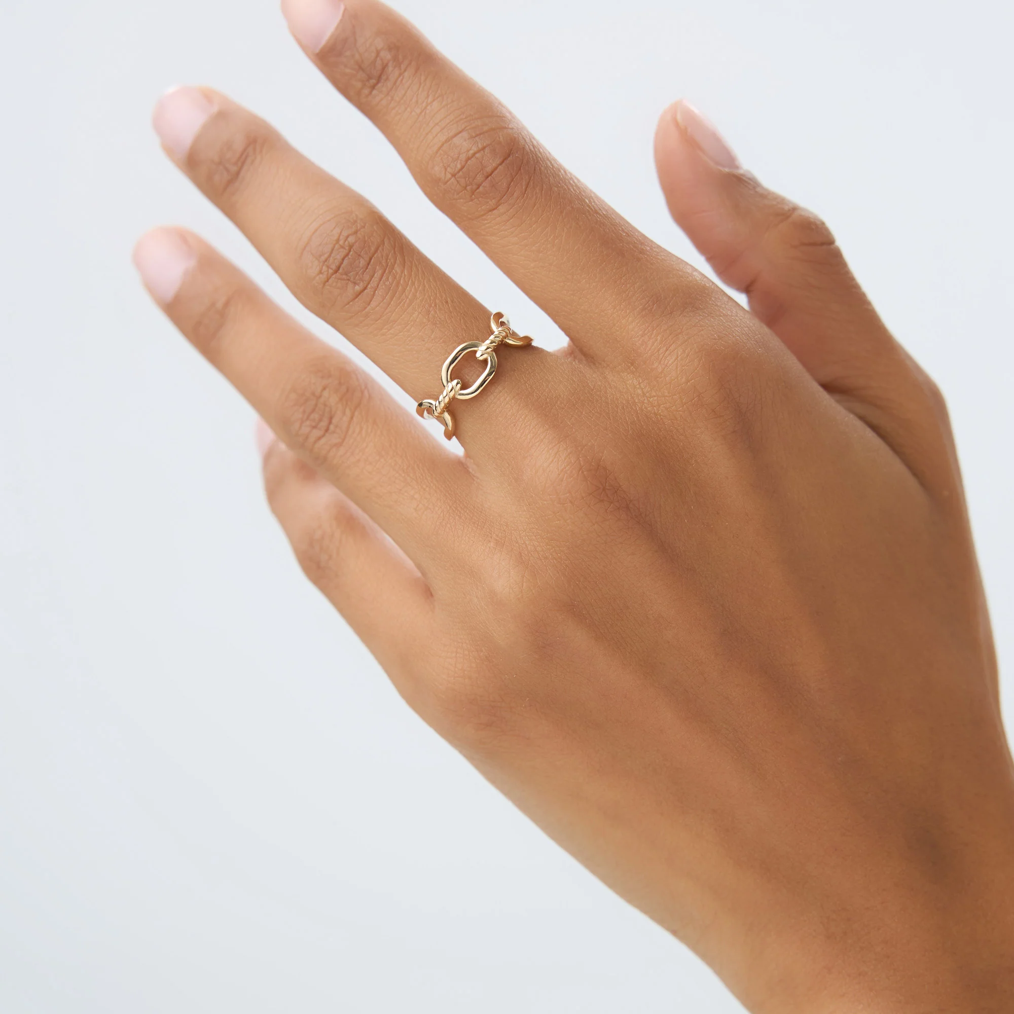 14K Gold Twisted Rope Ring - Image 4