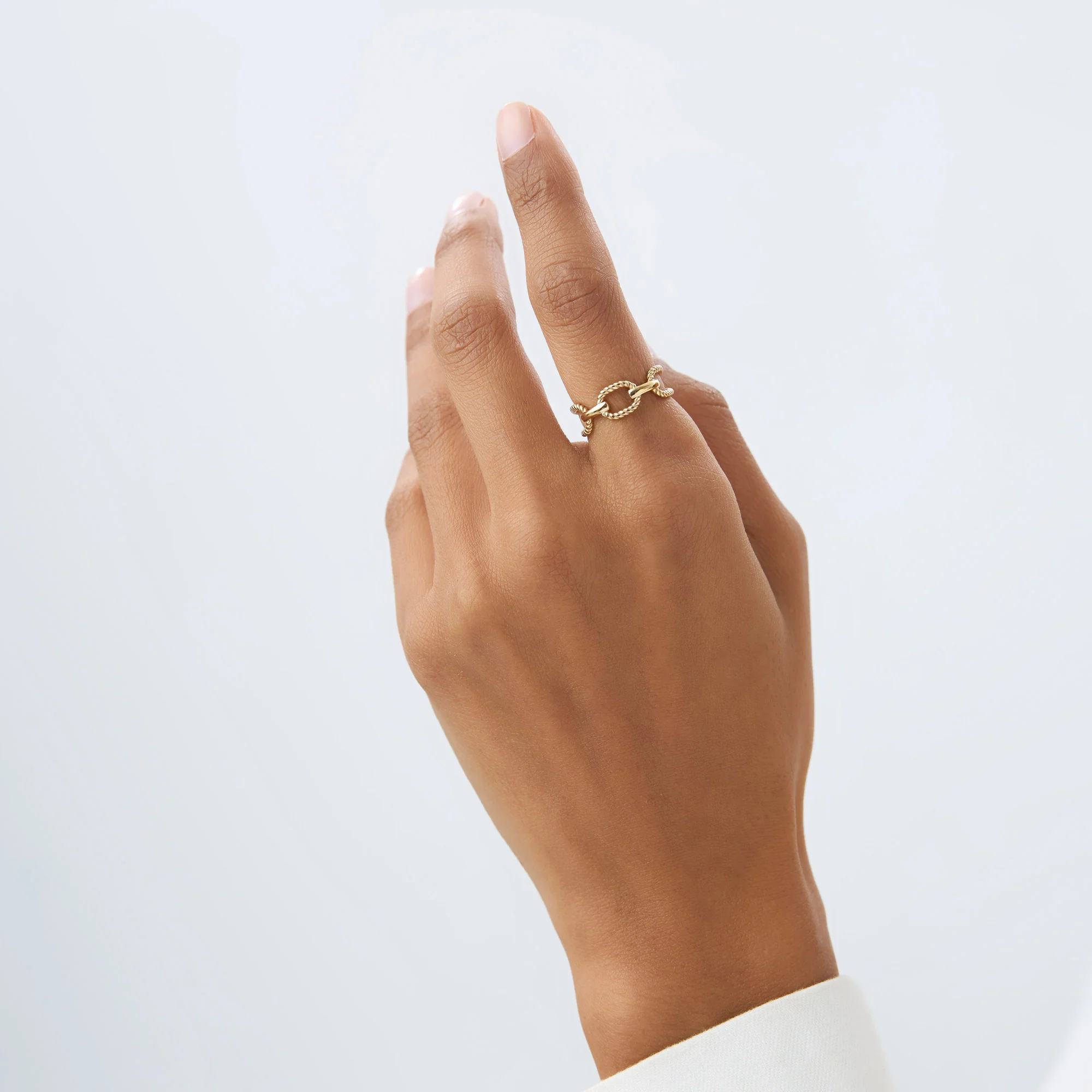 14K Gold Twisted Rope Ring - Image 8