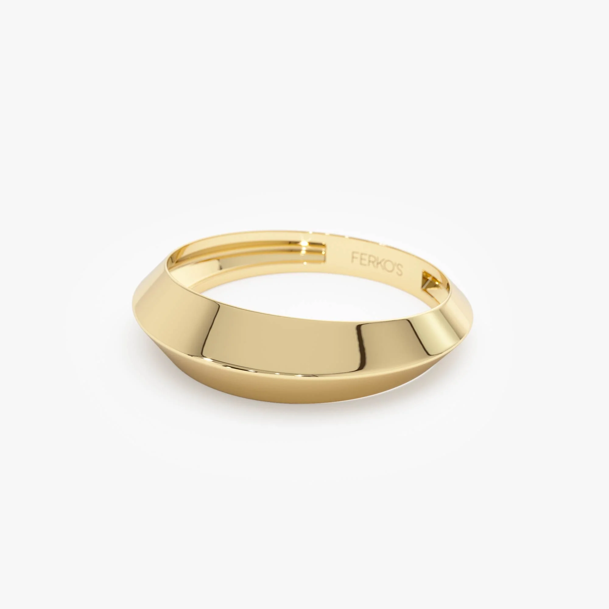 14k Knife Edge Wedding Band - Image 9