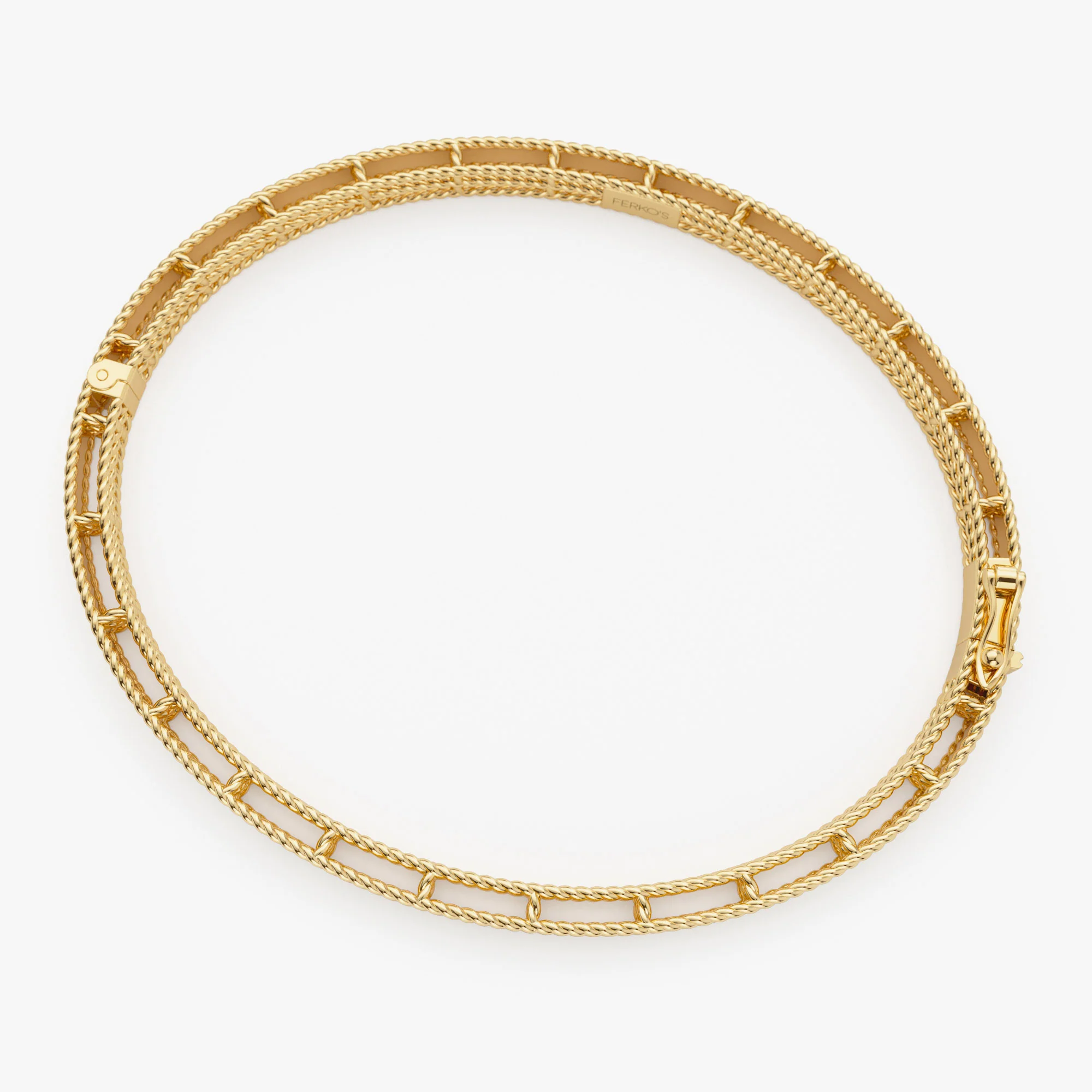 14K Milgrain Edge Gold Bangle Bracelet - Image 8