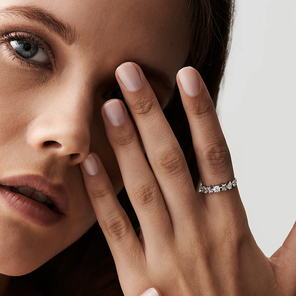 14k Mixed Cut Diamond Anniversary Ring - Image 3