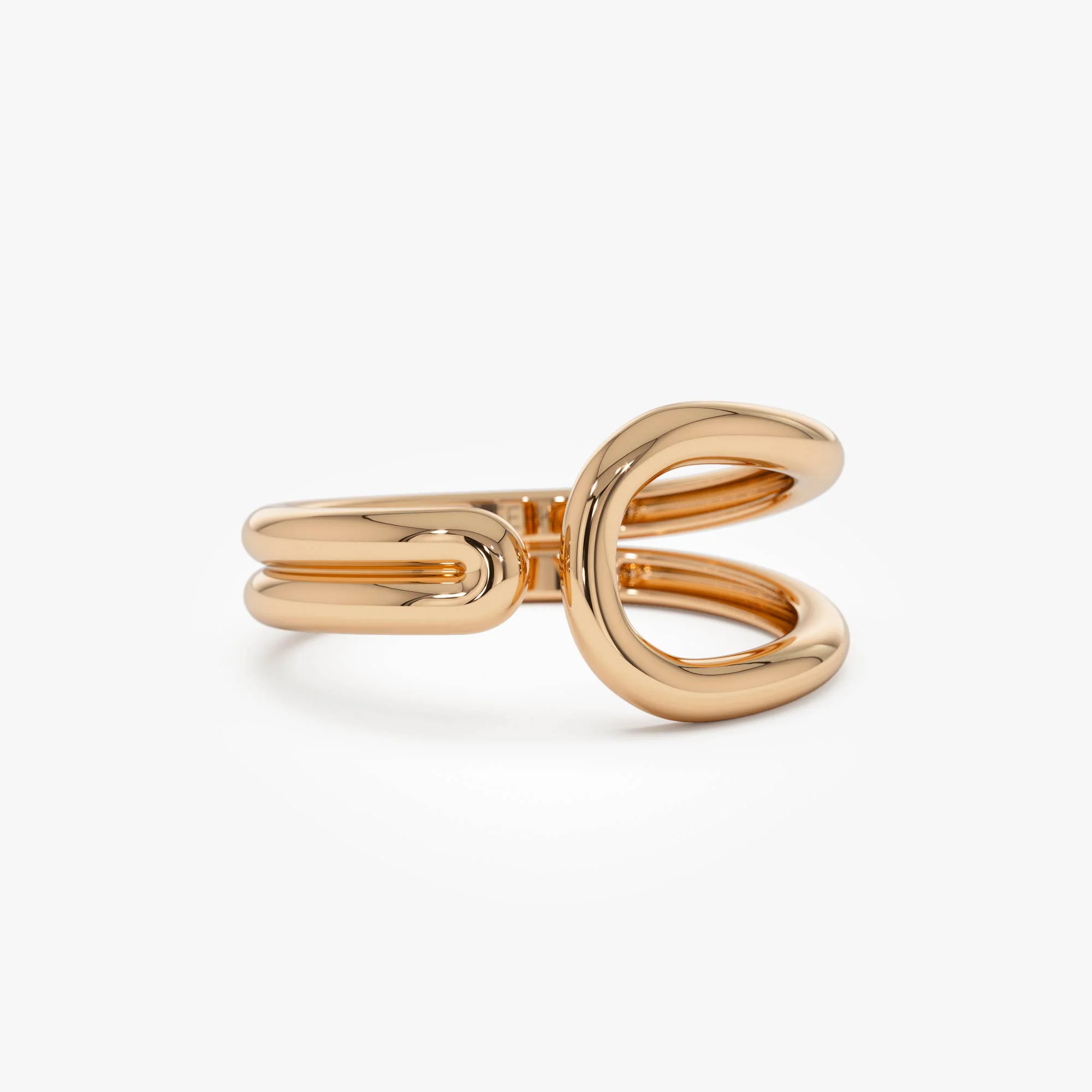 14k Modern Minimalist Statement Ring - Image 4
