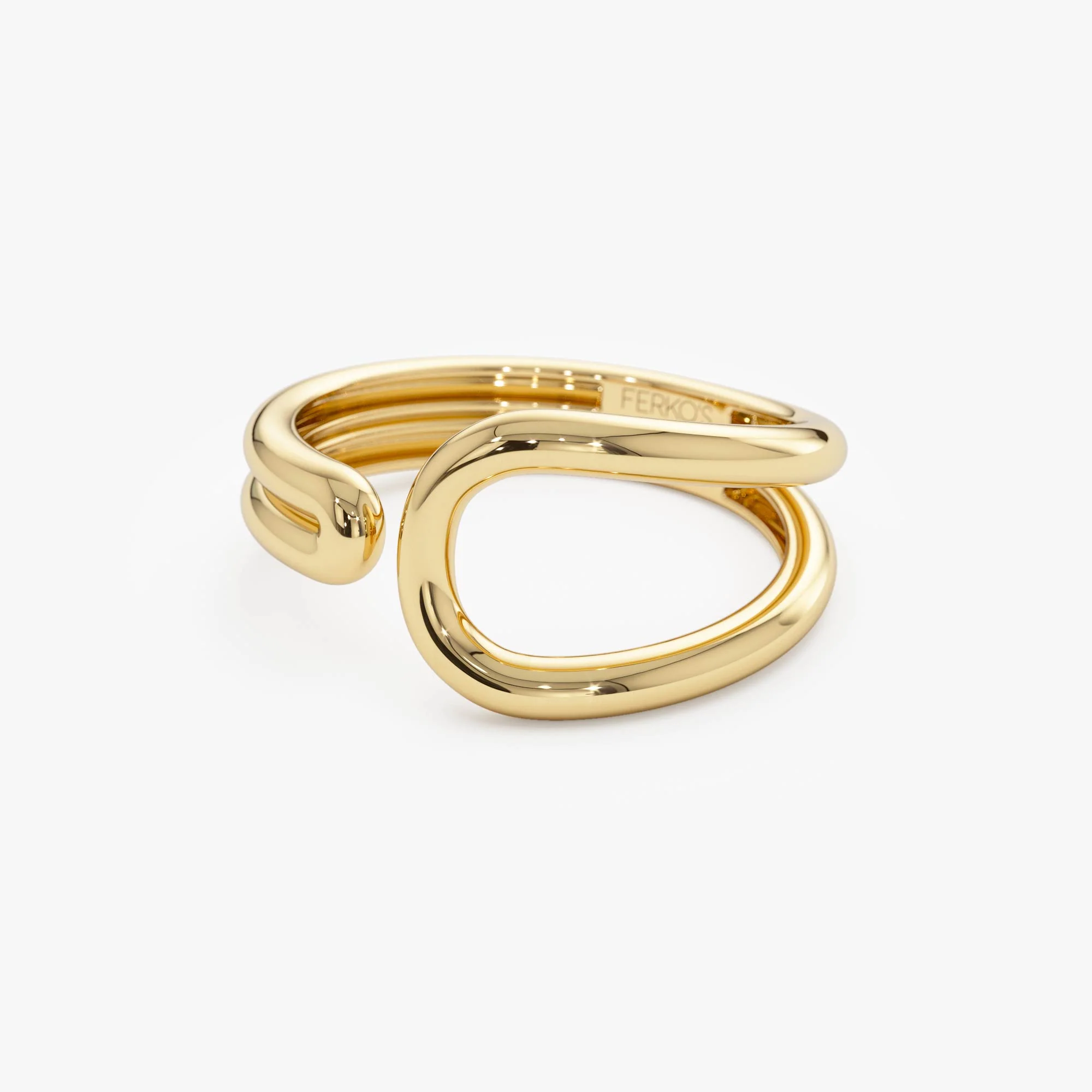 14k Modern Minimalist Statement Ring - Image 6