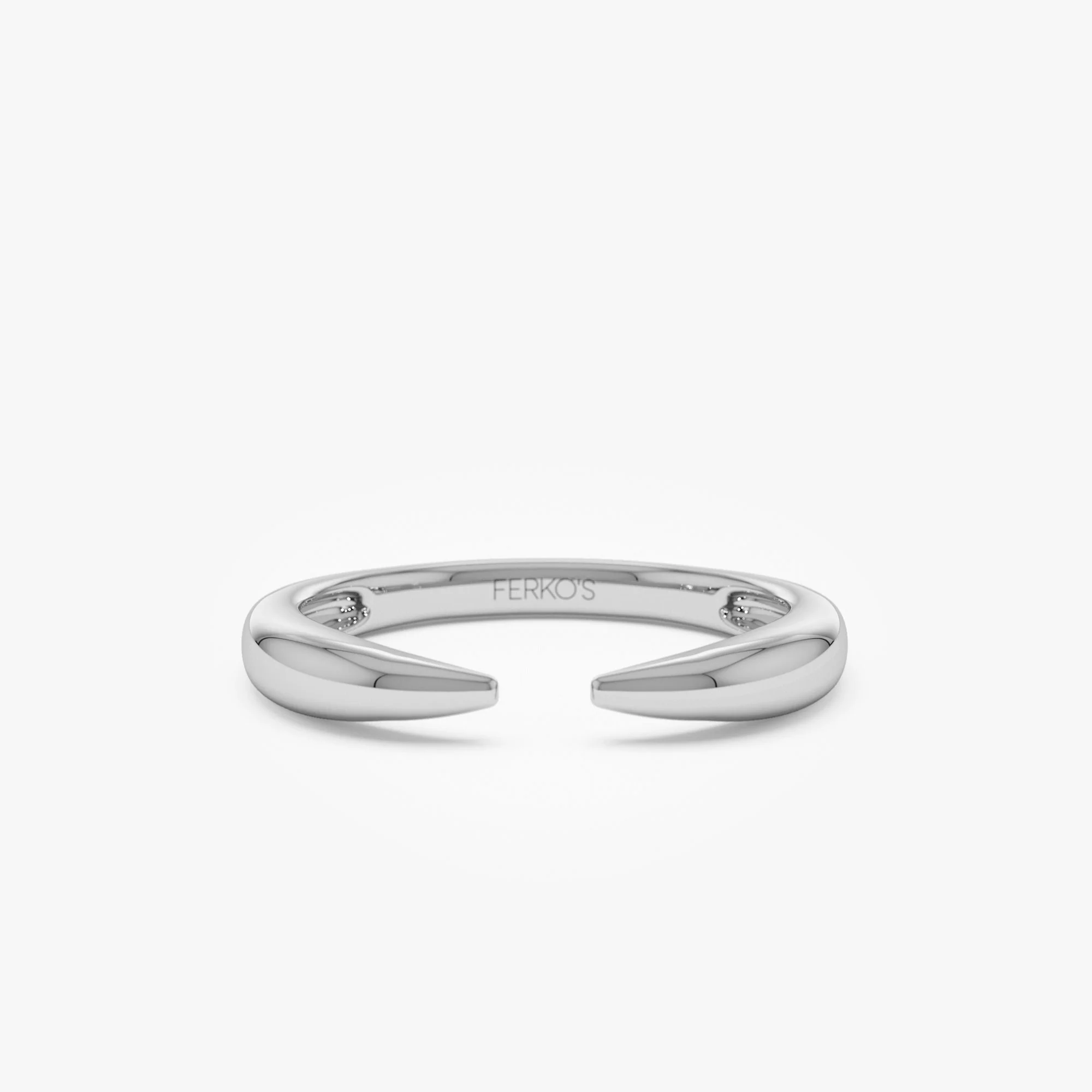 14K Open Claw Cuff Ring For Women - Image 6